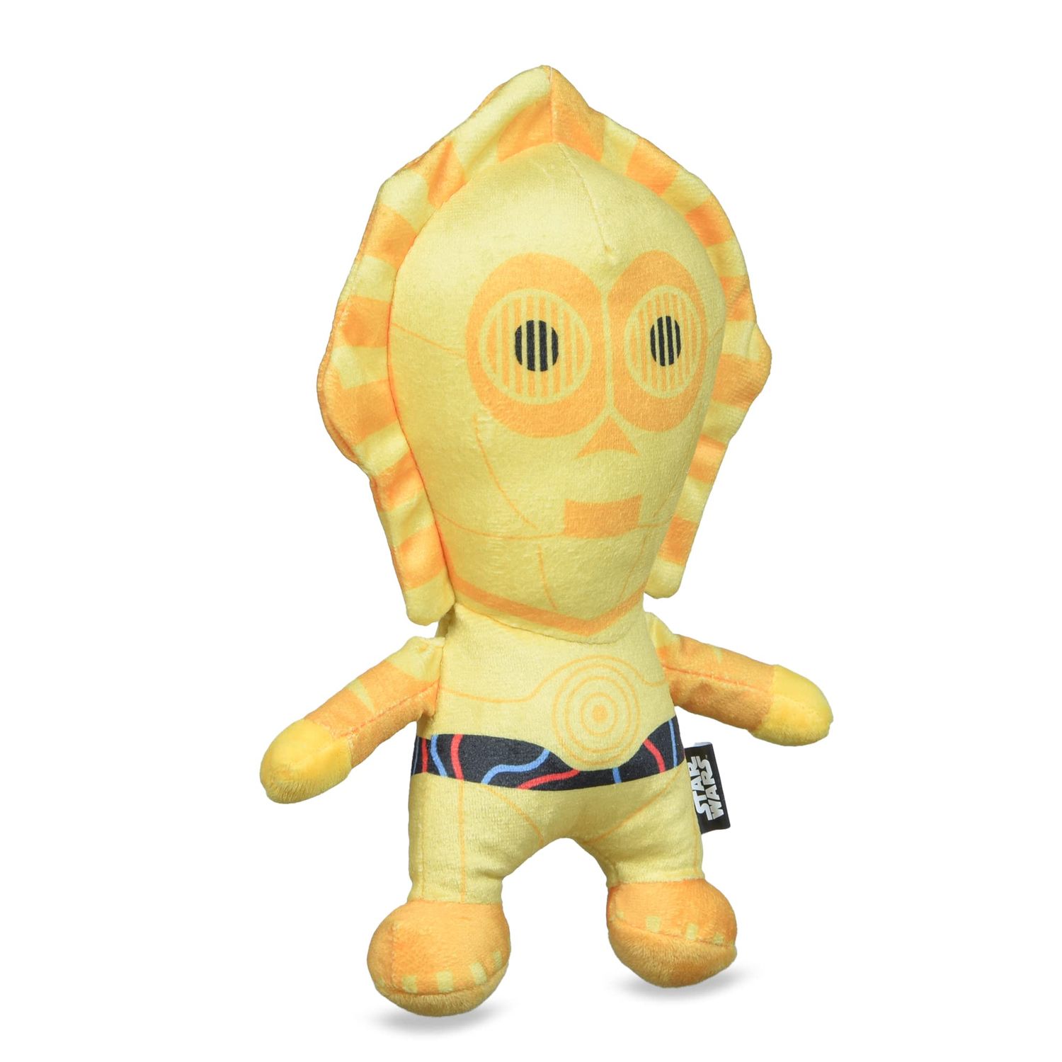 Star Wars 9" C-3PO Plush Squeaker Toy | 9” C-3PO Plush Squeaker Pet Toy | Star Wars Toy for Dogs Mandalorian C-3PO Stuffed Animal 6 inch | Dog Chew Toy, Squeaky Dog Toy (FF19164)