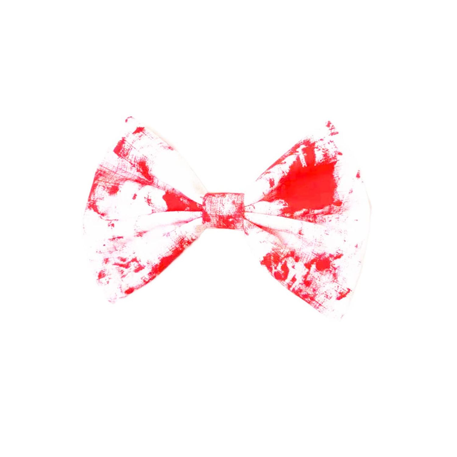 Halloween Blood Bow Clips Halloween Eyeball Bowknot Pin Halloween Blood Hair Bow BHWH05 (B1-Blood Bow)
