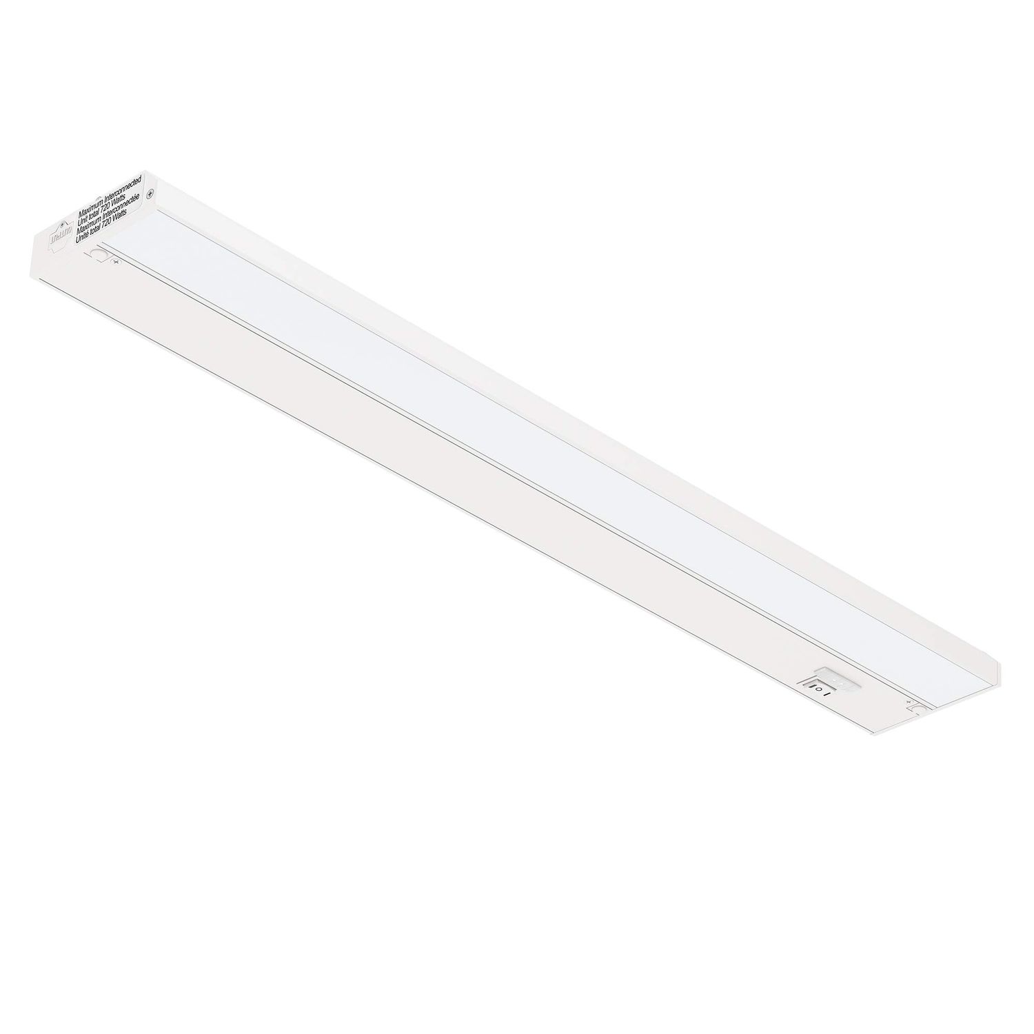 GETINLIGHT 3 Color Levels Dimmable LED Under Cabinet Lighting with ETL Listed, 24-inch, Warm White (2700K), Soft White (3000K), Bright White (4000K), White Finished, IN-0210-3