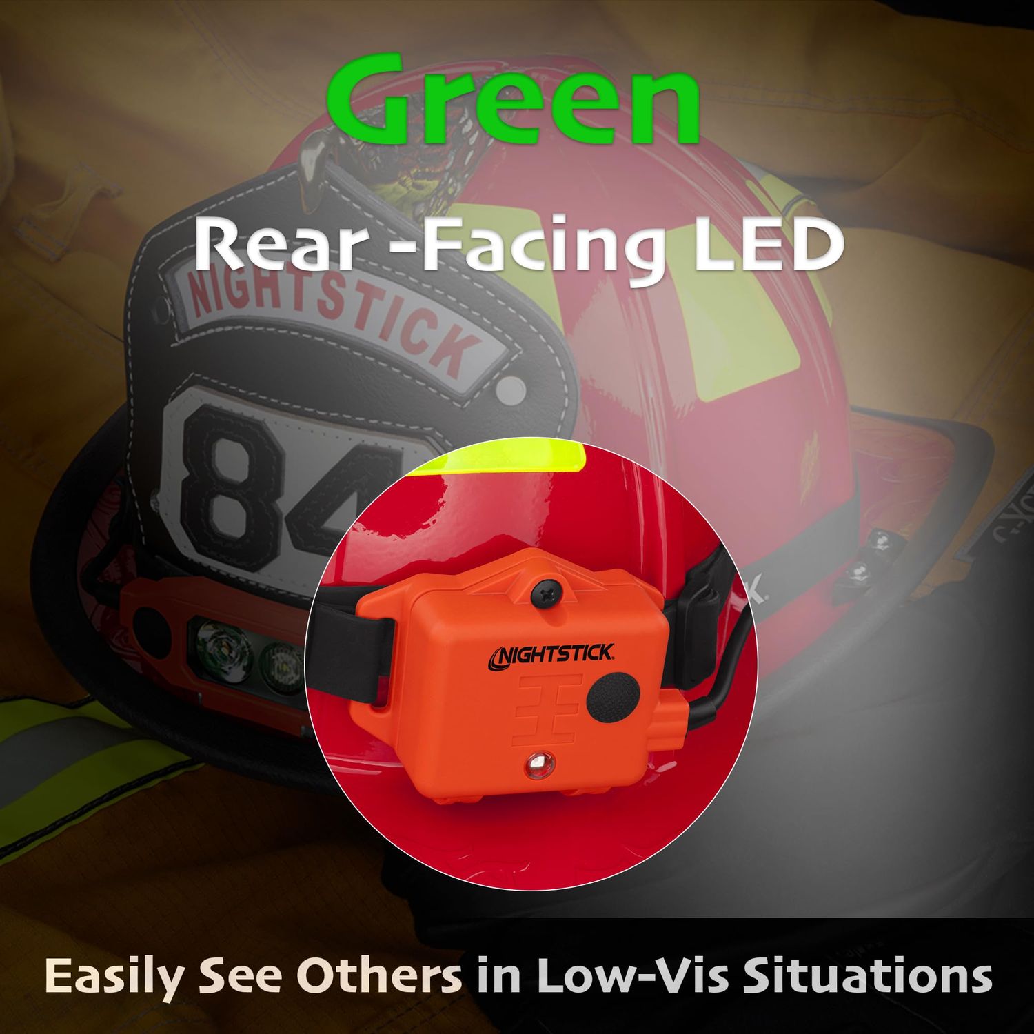 Nightstick XPP-5462RX X-Series Intrinsically Safe Low-Profile Dual-Light Headlamp, Red