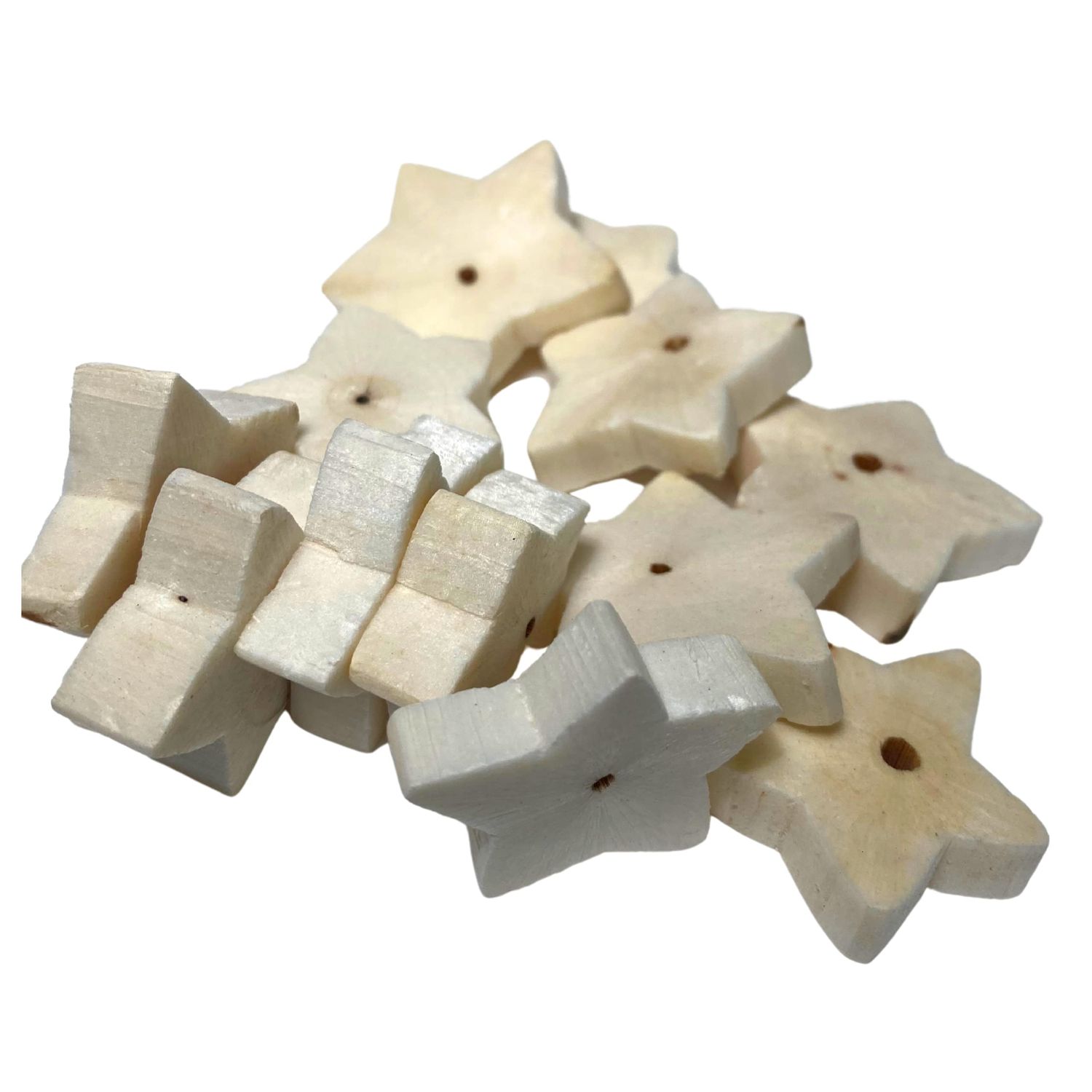 Bonka Bird Toys 3394 Pk12 Sola Star Chip Foot Talon Craft Part Bird Toy Conure Natural Parakeet
