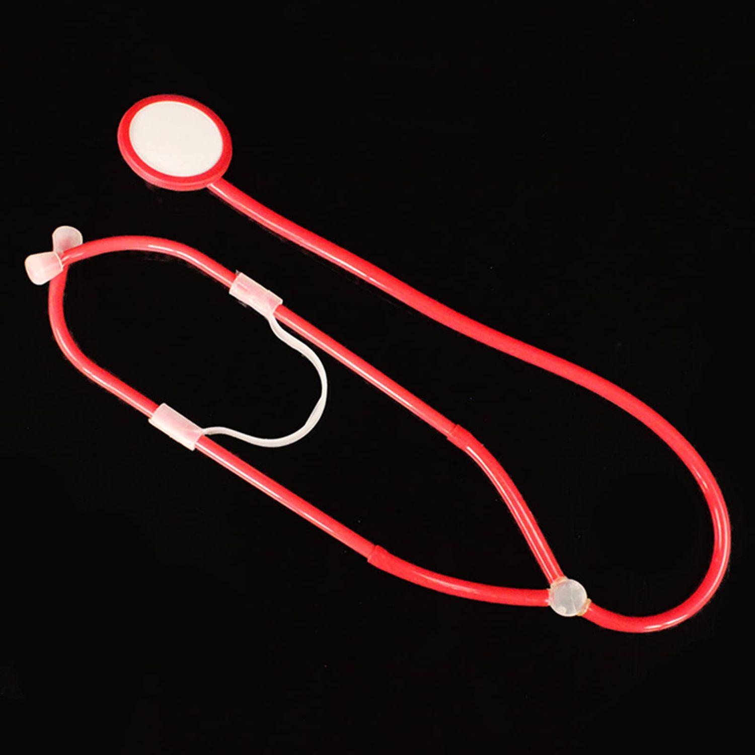4 Pcs Halloween Nurse Hat Headband Fake Stethoscope Pen Sexy Nurse Headpiece Hair Hoops Bands Hairband Lace Red Cute Cosplay Costume Dress Up Birthday Masquerade Role Play Party Accessories Supplies