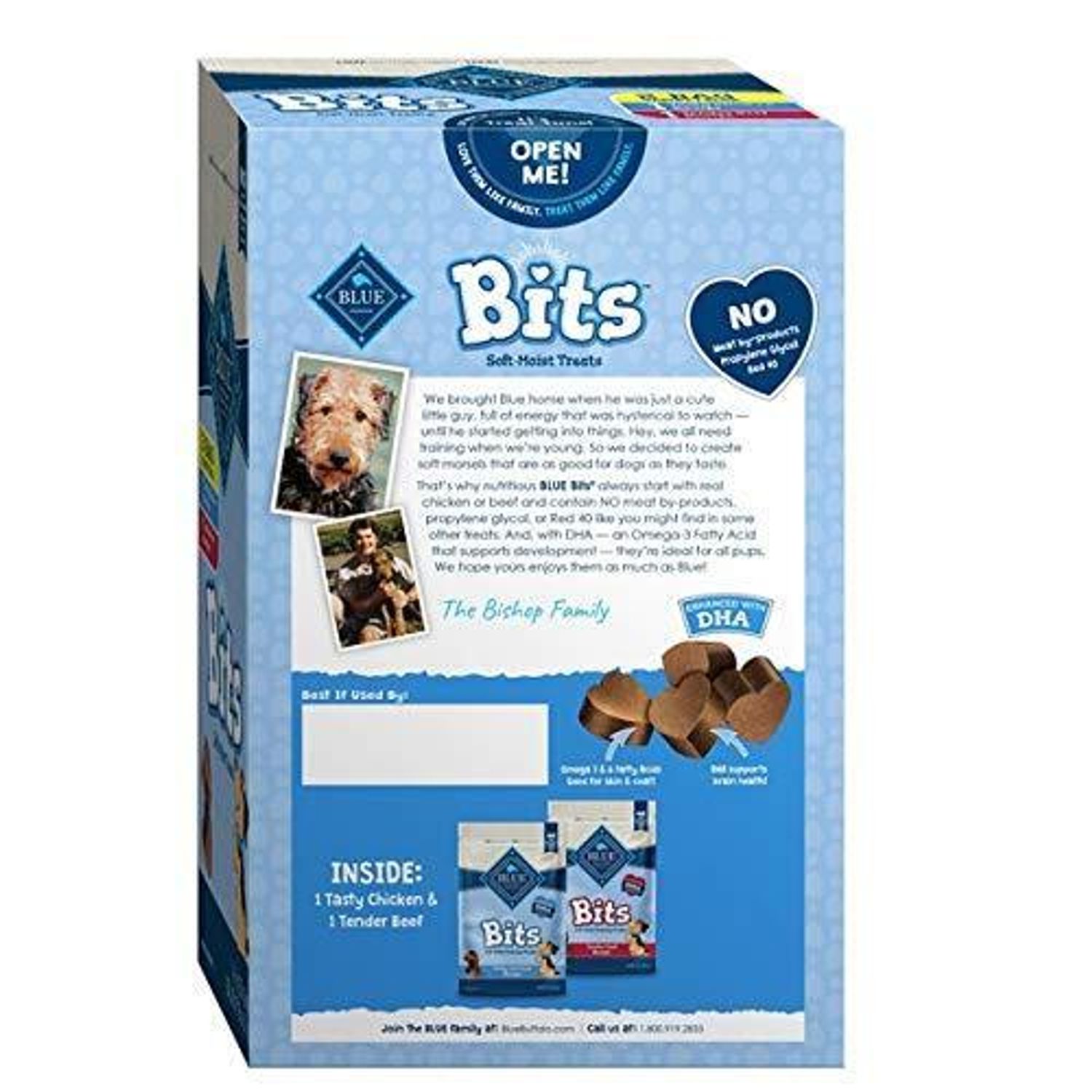 Blue Buffalo Blue Bits Natural Soft-Moist Training Dog Treats Variety Pack 2