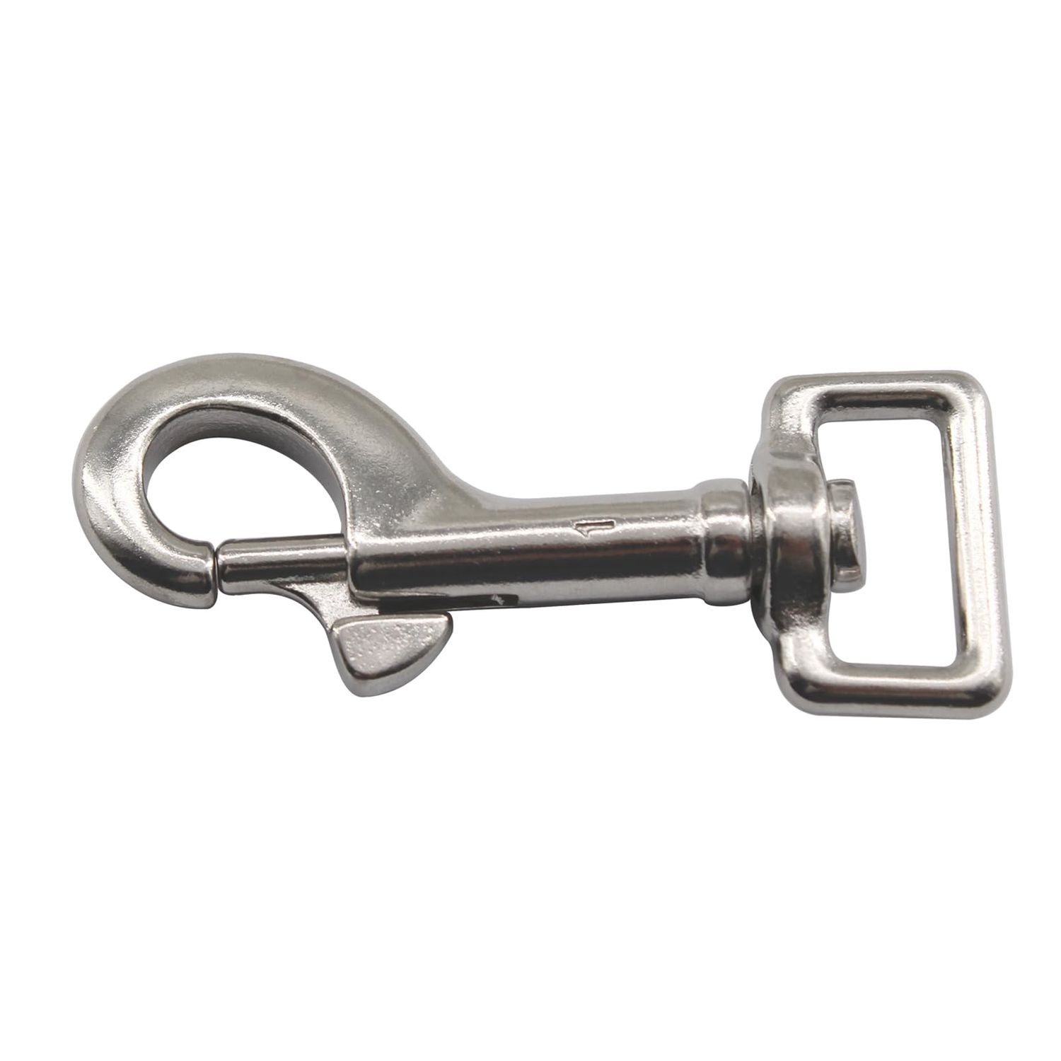 （4 Pieces) 67mm Swivel Eye Snap Hooks 316 Stainless Steel Marine Grade Single Ended Trigger Chain Clip for Dog Leash,Key Chain,Boat Ropes and Cages