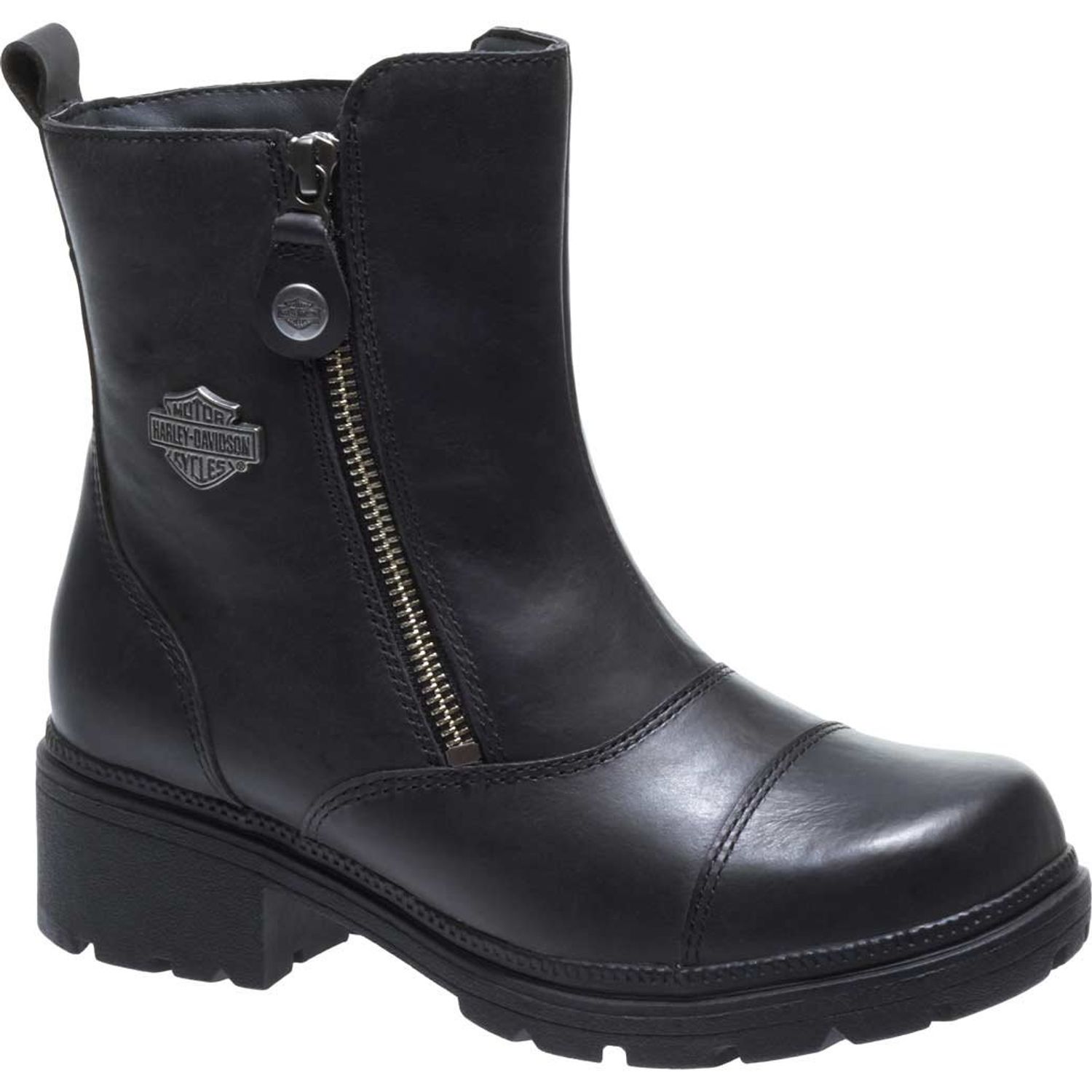 Harley-Davidson Footwear Women's Amherst Motorcycle Boot, Black, 7.5