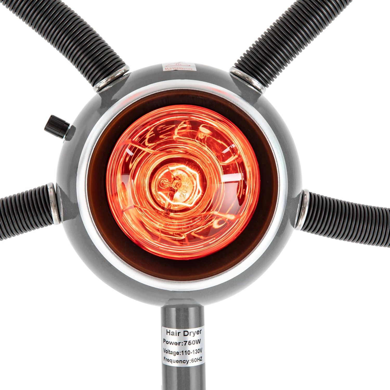 DDBESSIC 5 Head Infrared Heat Lamp, Hair Dryer Salon Hair Steamer Adjusting Height Infrared Hair Color Processor Machine Salon Hair Equipment Hair Dryer Stand