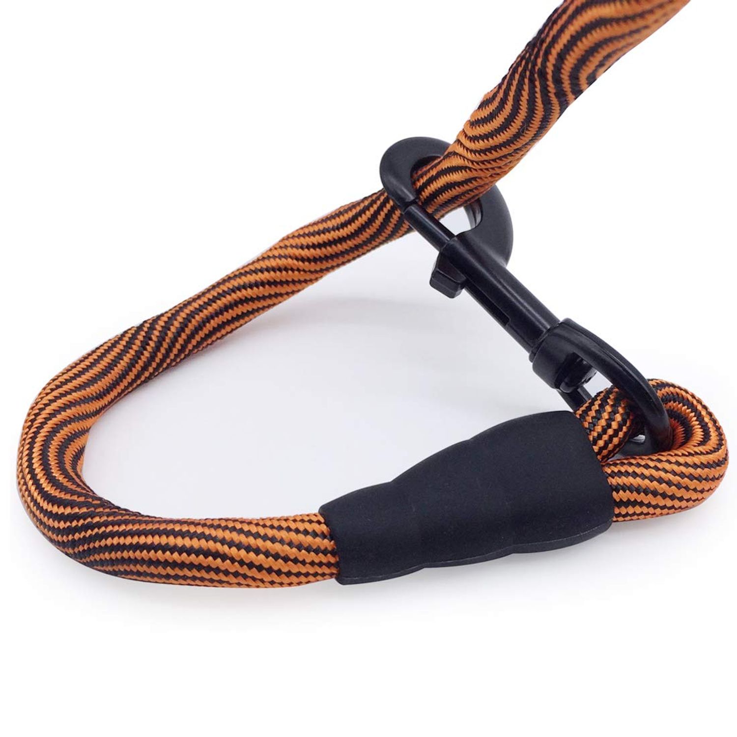 BTINESFUL Tie-Out Check Cord Long Rope Dog Leash, 8ft 12ft 20ft 30ft 50ft Recall Training Lead Leash- Great for Large Medium Small Dogs Training, Playing, Camping, or Backyard (20ft, Orange Black)