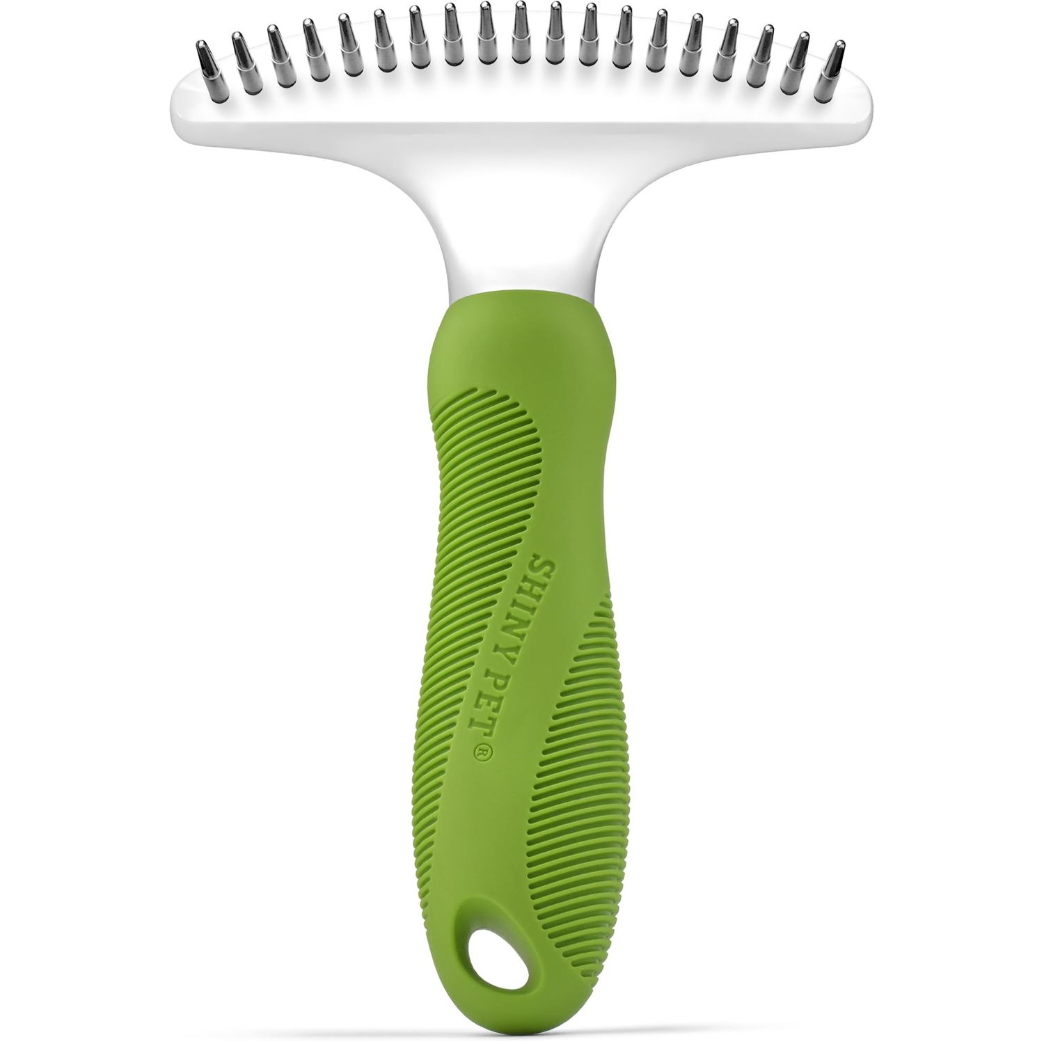 Dematting Comb for Dogs & Cats - Pet Grooming Rake for Removing Matted Hair from Under Coat, Shedding Control Tool - Non-Scratch Detangler & Undercoat Fur Remover - Ebook Guide