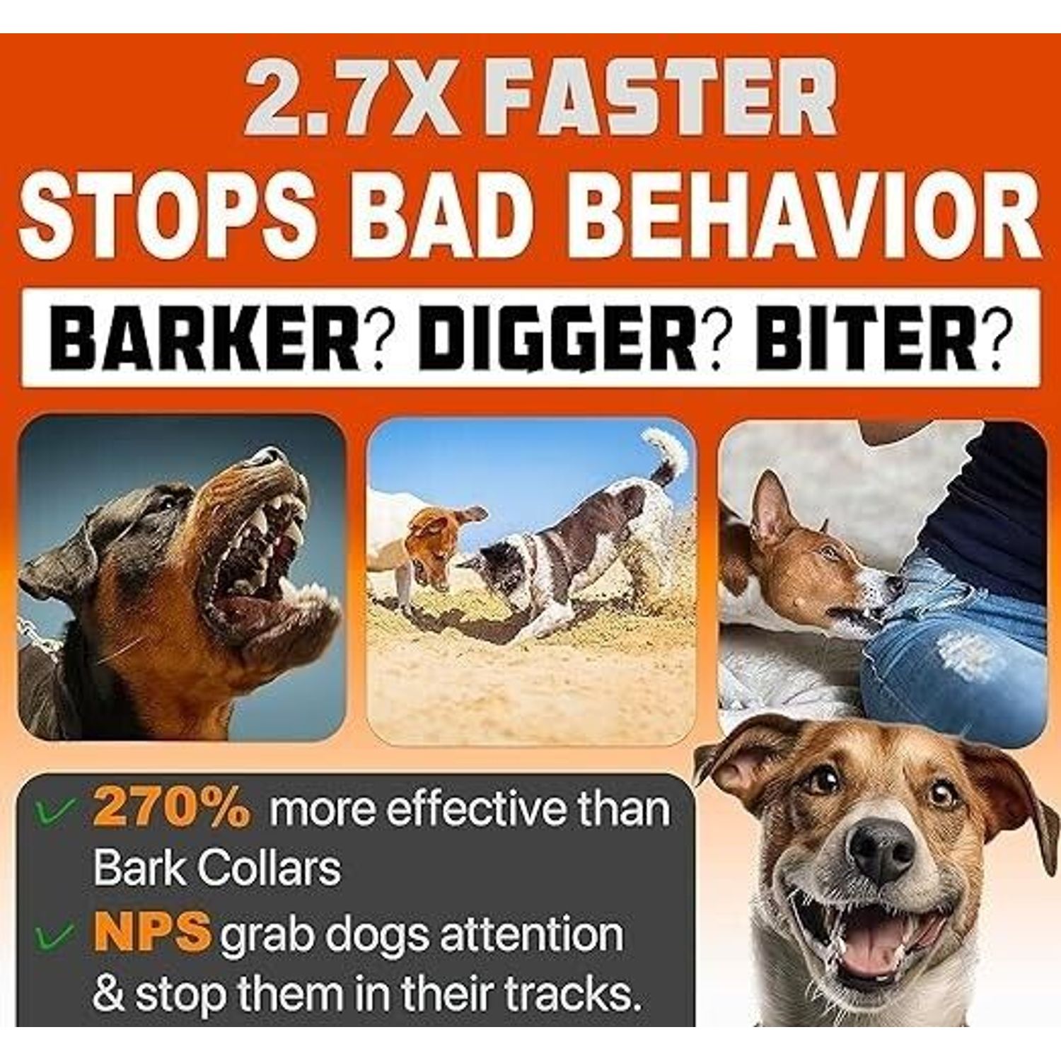 2024Release Dog Bark Deterrent Device Stops Bad Behavior | No Need Yell or Swat,