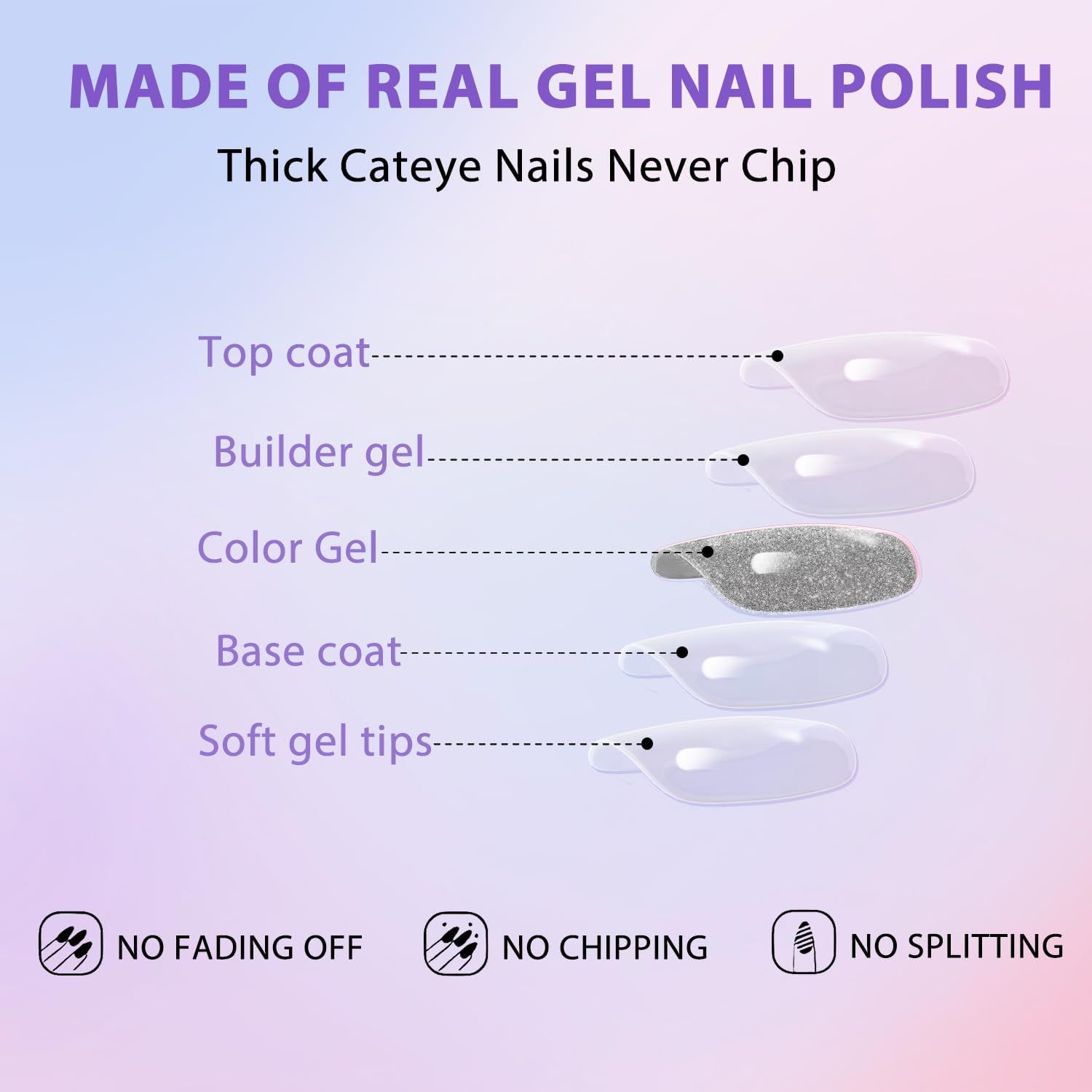 KQueenest Thick Cat Eye Gel Nails Press ons, Glitter Press on Nails Short Square, Sparkle Bling Fake Acrylic Nails Glue on Short, Shiny Cute Small False Nails Set for Manicure 30 Pcs, Neon Hot Pink