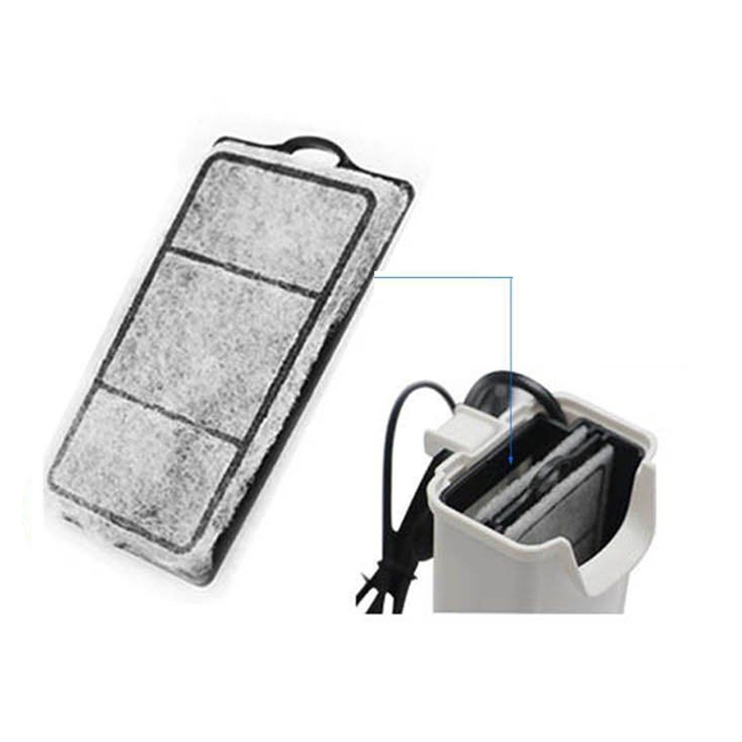 JackSuper 4pcs Aquarium Waterfall Reptiles Turtle Filter Cartridges Replacement Waterfall Filter only Ultra-Activated Carbon with Whisper Technology (4pcs Filter Cartridges)