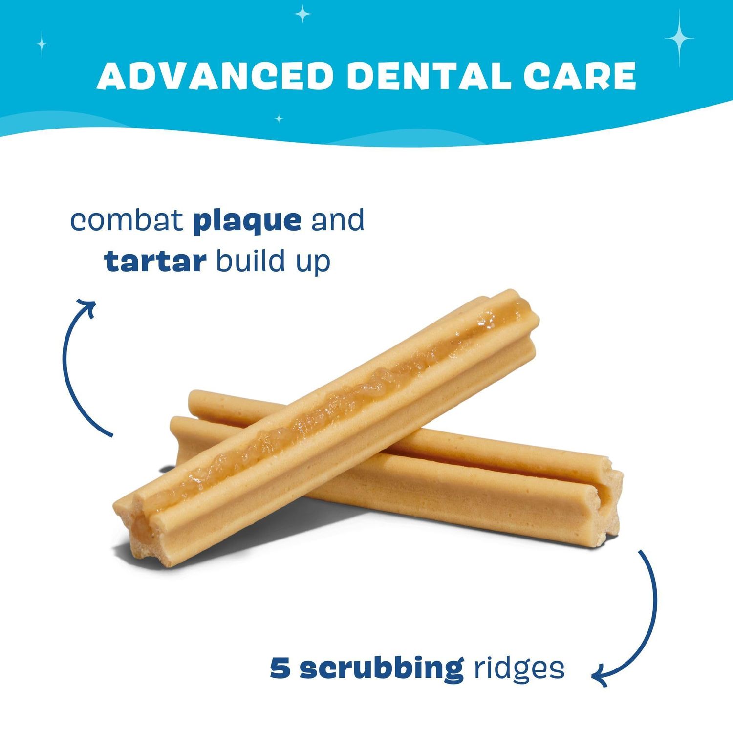 Barkbox Bright Original Dog Dental Chew Sticks, Plaque and Tartar Cleaning - Small Breeds (30 Chews)
