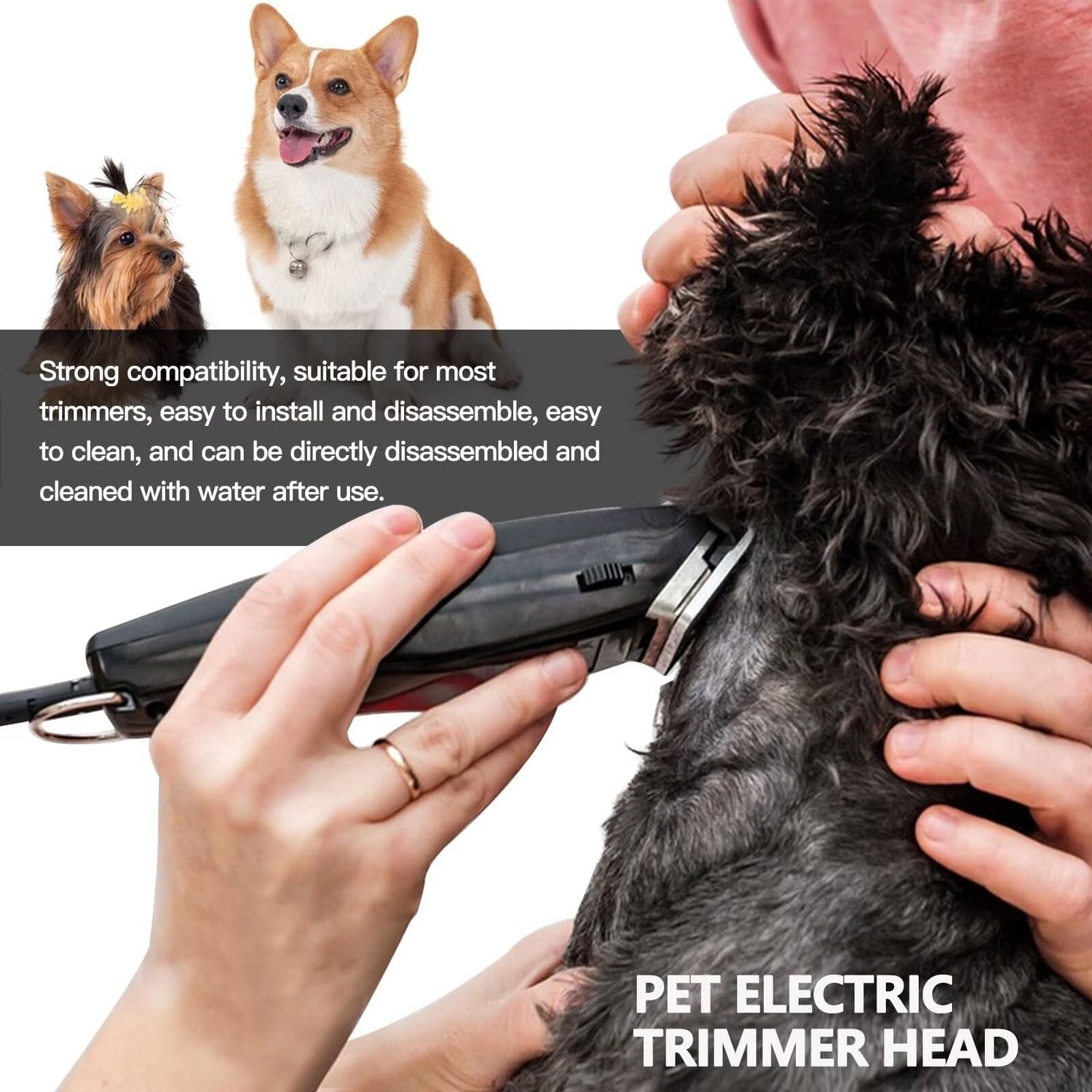 JRSHOME 2024 Version Detachable Pet Dog Grooming Clipper Stainless Steel Blade for Andis Oster A5 (1.6mm)