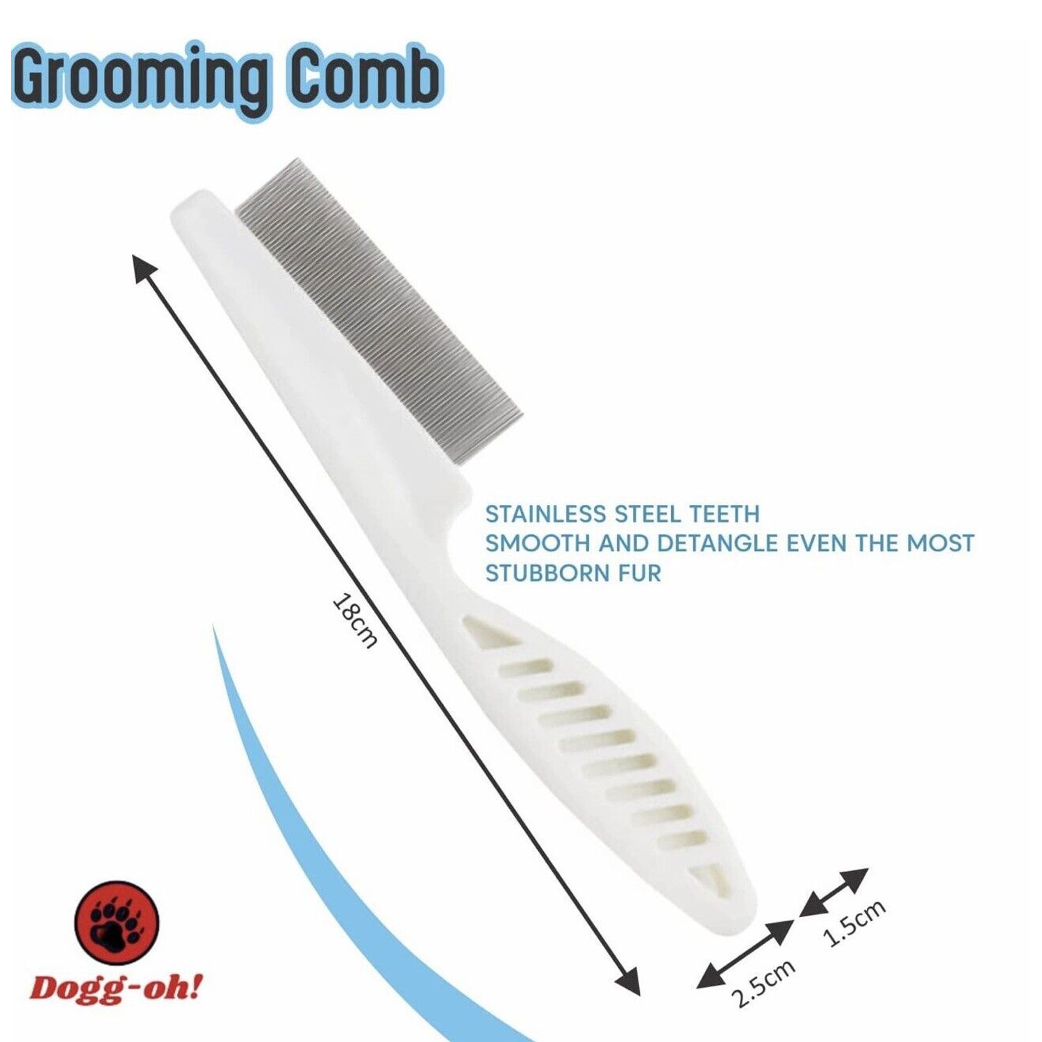 3-in-1 Professional Pet Grooming Tool 2 Sided Undercoat Comb, Rake, Nail Clipper