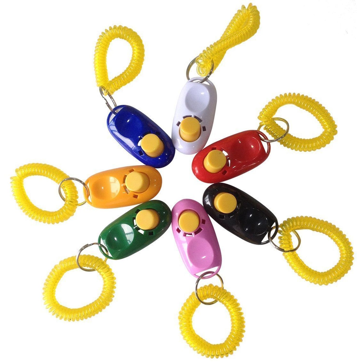 Penta Angel Pet Training Clicker Button Clicker with Wrist Strap, Train Dog, Cat, Horse, Pets for Clicker Training (3 Pack)