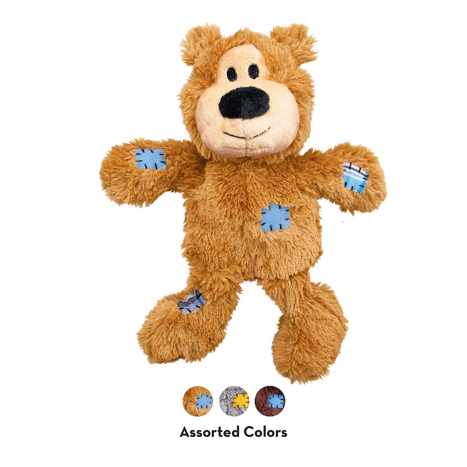 KONG Classic & Wild Knots Bear Combo Pack - Unique & Fun Dog Toys for Hours of Play - Classic Toy Can Be Stuffed with Dog Treats - for Medium Dogs