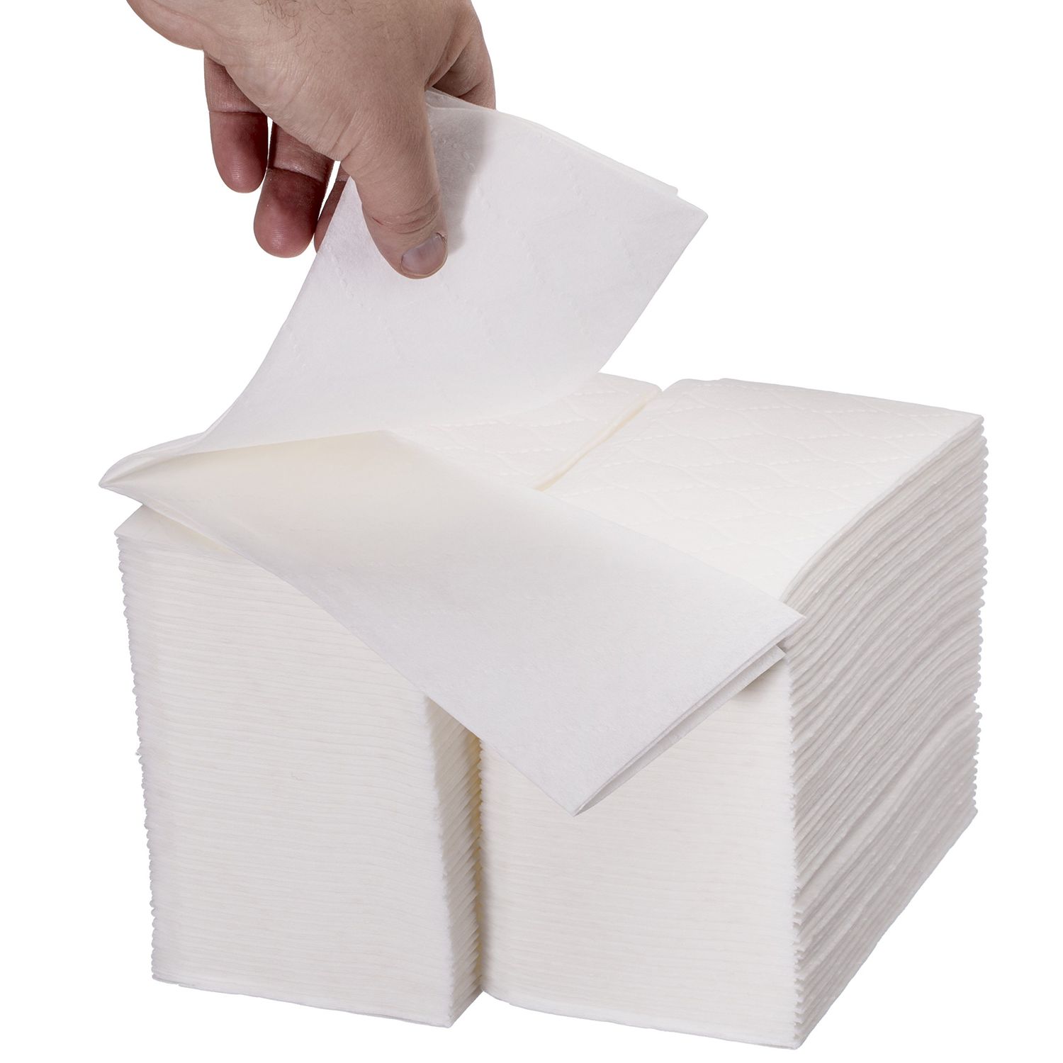 Disposable Guest Towels 500 Pack - White Napkins for Guest Bathroom, Heavy Duty Disposable Hand Towels, Ultra Absorbent Linen Feel Paper Napkins for Bathroom, Parties and Events