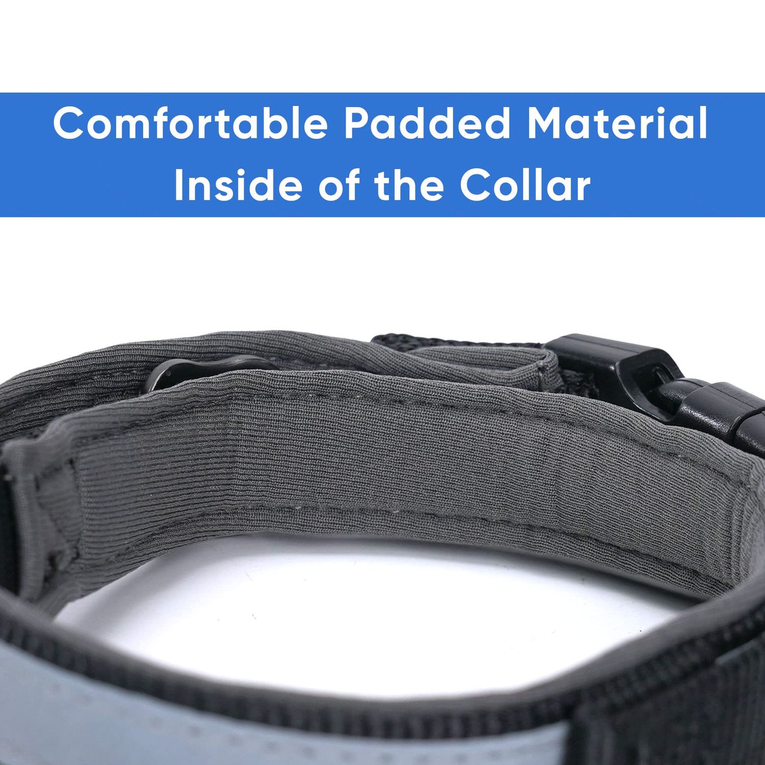 Pawtitas Lumberjack Padded Martingale Collar for Dogs | Soft Neoprene Dog Collar for Your pet's Comfort Made with Reflective Band for Maximum Visibility | Fits Small and Large Pets - XS Black