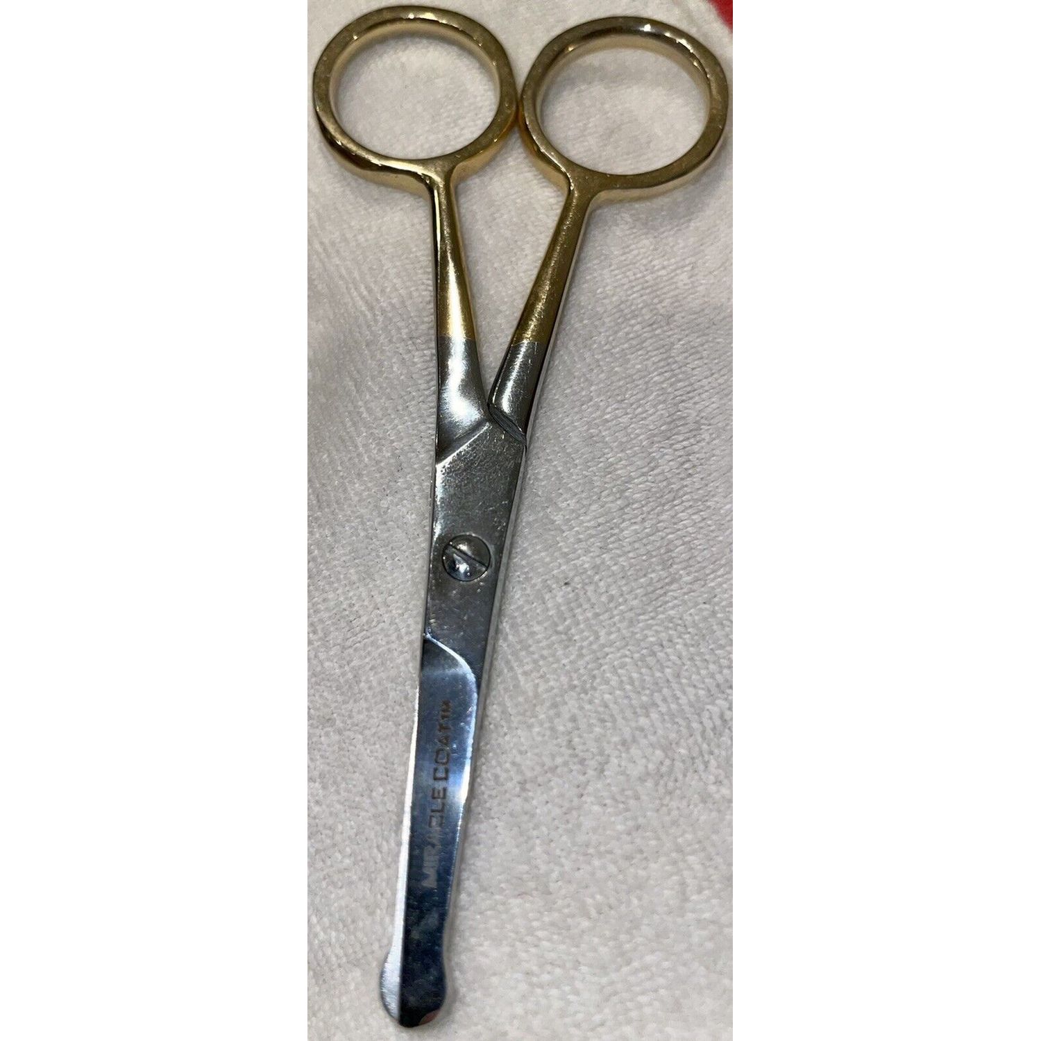 Miracle Coat Pet Ball Tip Shear 4-Inch Scissors Dog Pet Grooming Scissor Shears