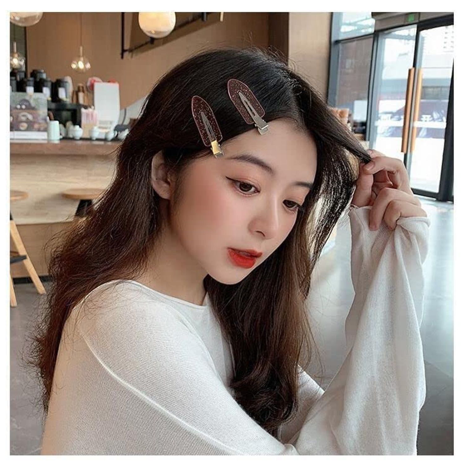 32 Pcs No Bend Hair Clips, No Crease Hair Clips for Hair Styling and Makeup Application with Storage Box,MIAC
