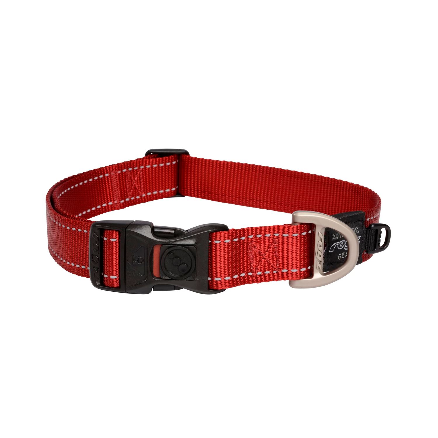 Reflective Dog Collar for Extra Large Dogs, Adjustable from 17-27 inches, Red
