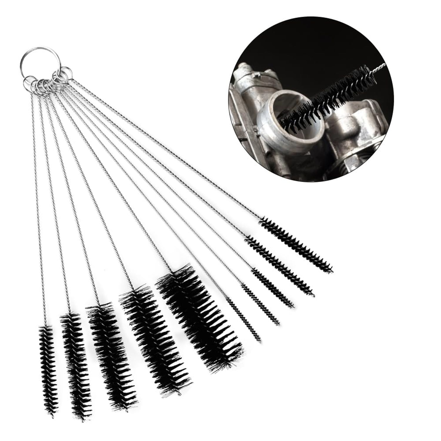 LILYS PET 19 Pieces Tube Cleaning Brushes Set,Flexible Double-Ended Hose Brush with Stainless Steel Long Tube Cleaning Brush,Aquarium Brushes, Pipe Cleaner,Filter Brush,Drain Brush for Home Kitchen