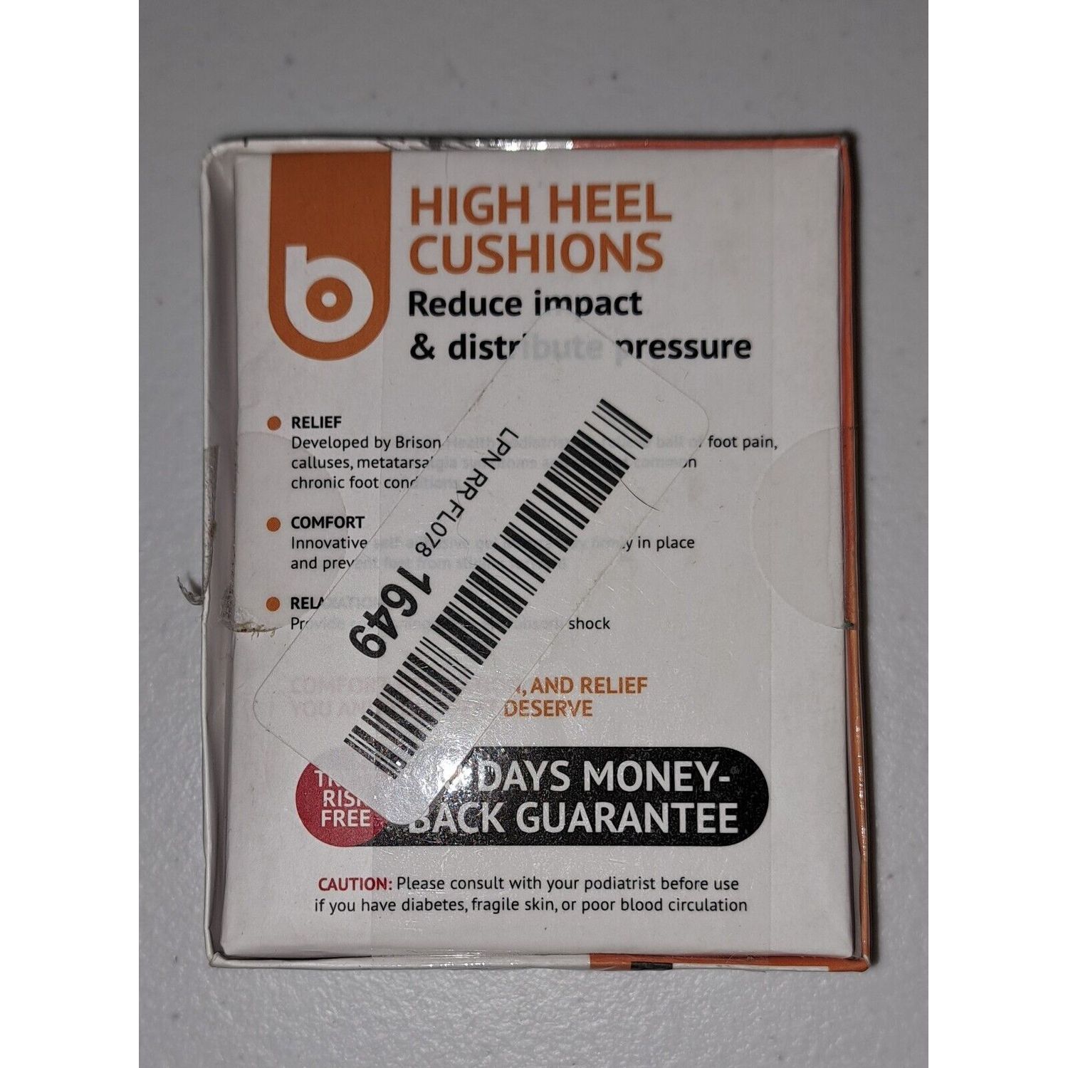 BRISON HEALTH HIGH HEEL CUSHIONS BOX OF 2 PAIRS SIZE MED