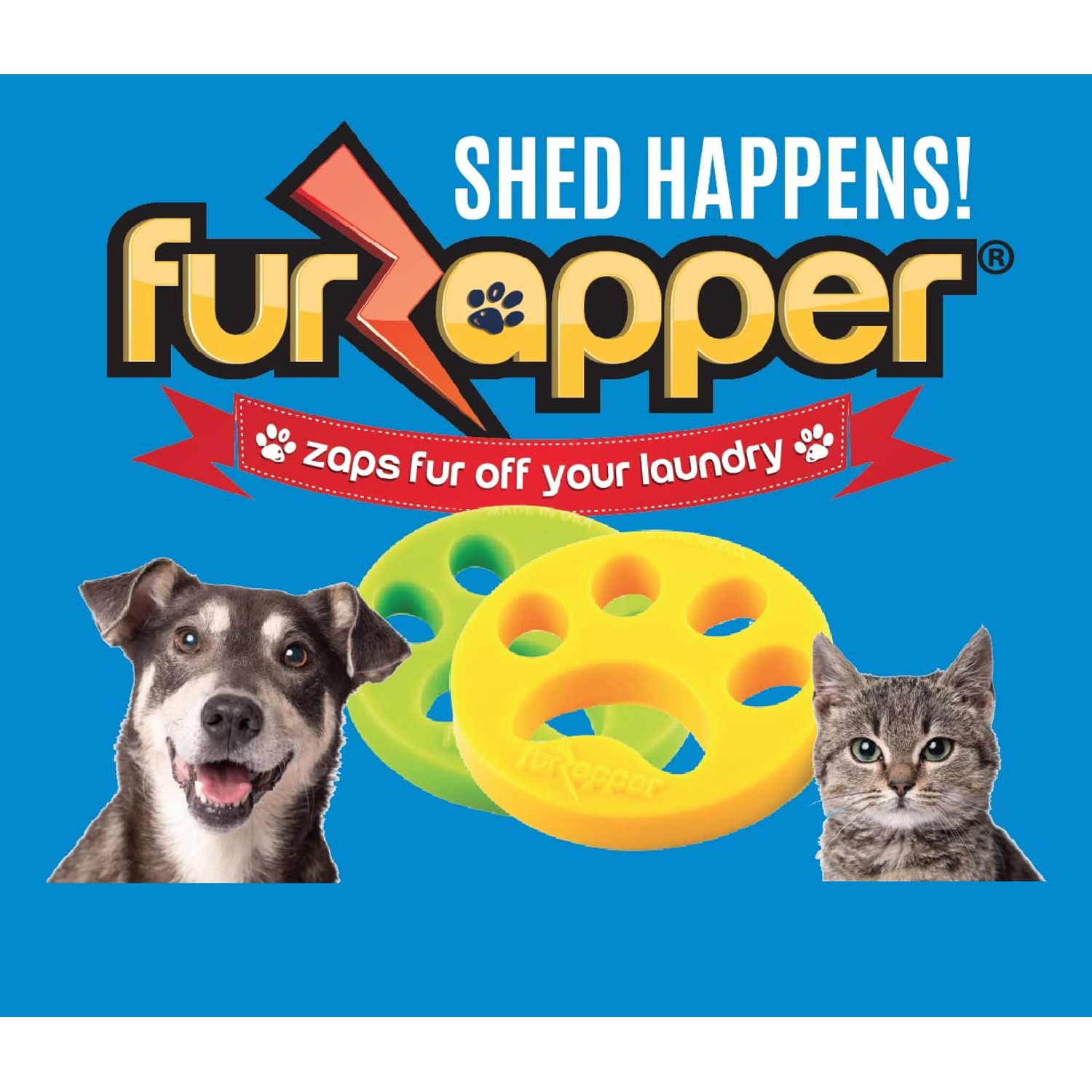 1 PK FurZapper Pet hair remover for laundry