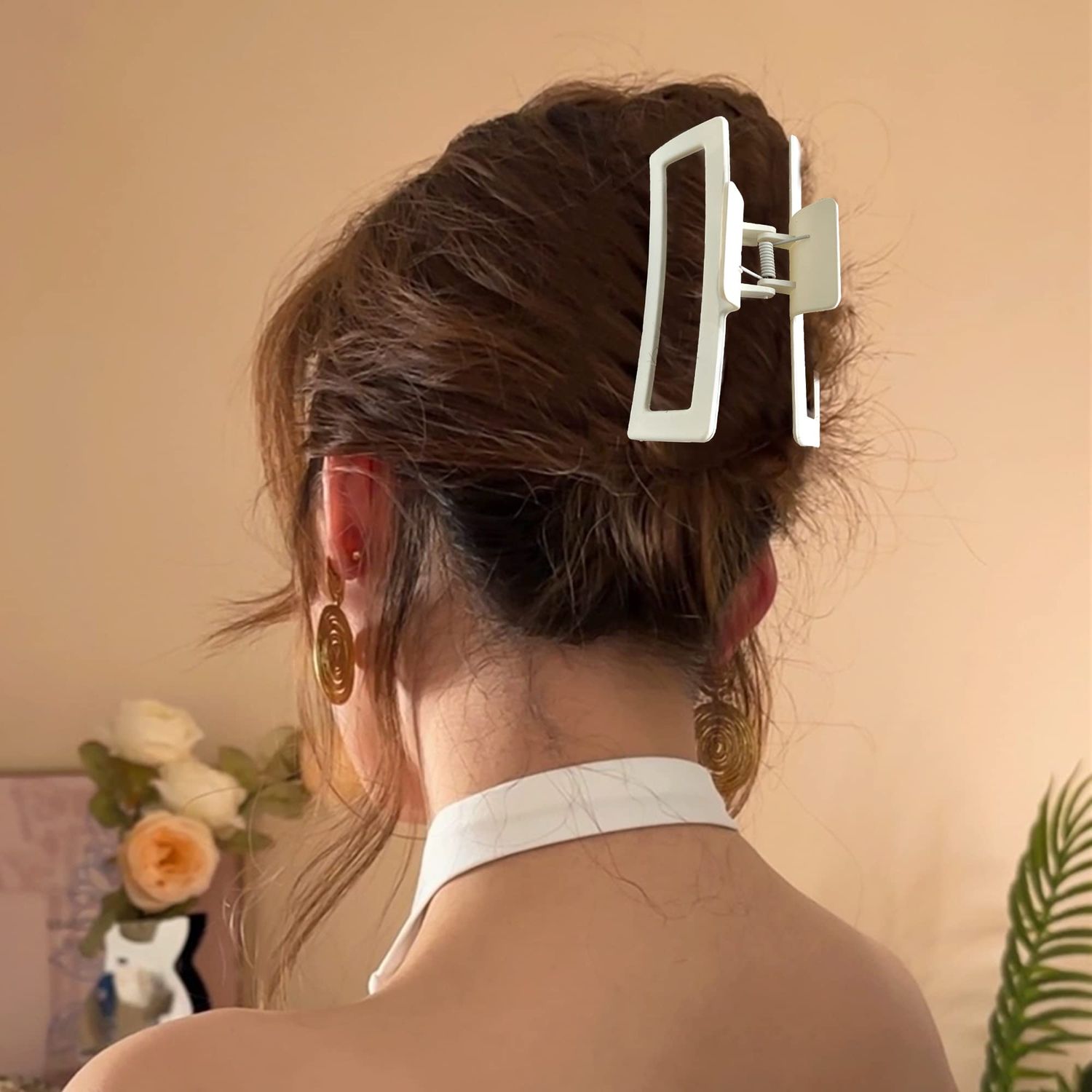 Extra Large Claw Clips for Thick Hair 5'' Large Hair Clips for Women Girls Long Hair Big Claw Clips Oversized Jaw Clips for Curly Hair Strong Hold Non Slip