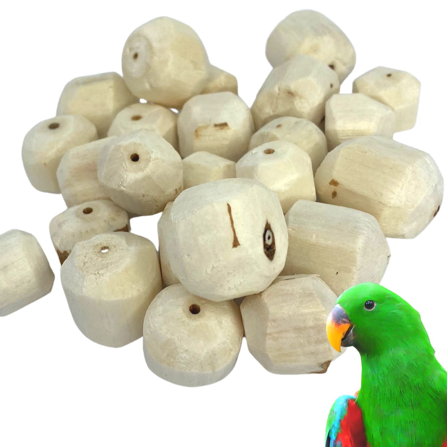 Bonka Bird Toys 3383 Pk24 Sola Rocks Foot Talon Craft Part Bird Toys Natural Chew Foraging Treat for Conures Cockatiels Parakeets and Other Similar Sized Birds