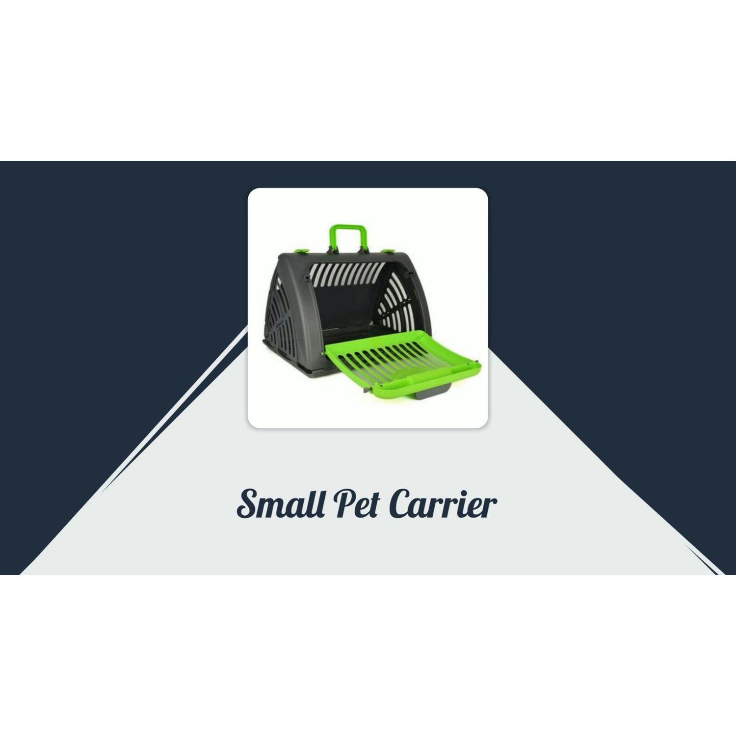 Collapsible Pet Carrier Cat Kitten Puppy Travel Carrier Plastic Crate 17"x 14"