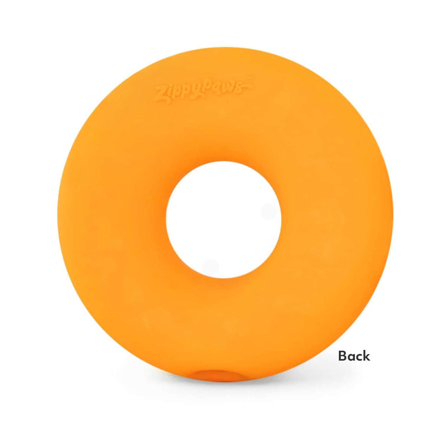 ZippyPaws Latex Donutz, Durable Dog Toy for Interactive Play, No Stuffing - Chocolate