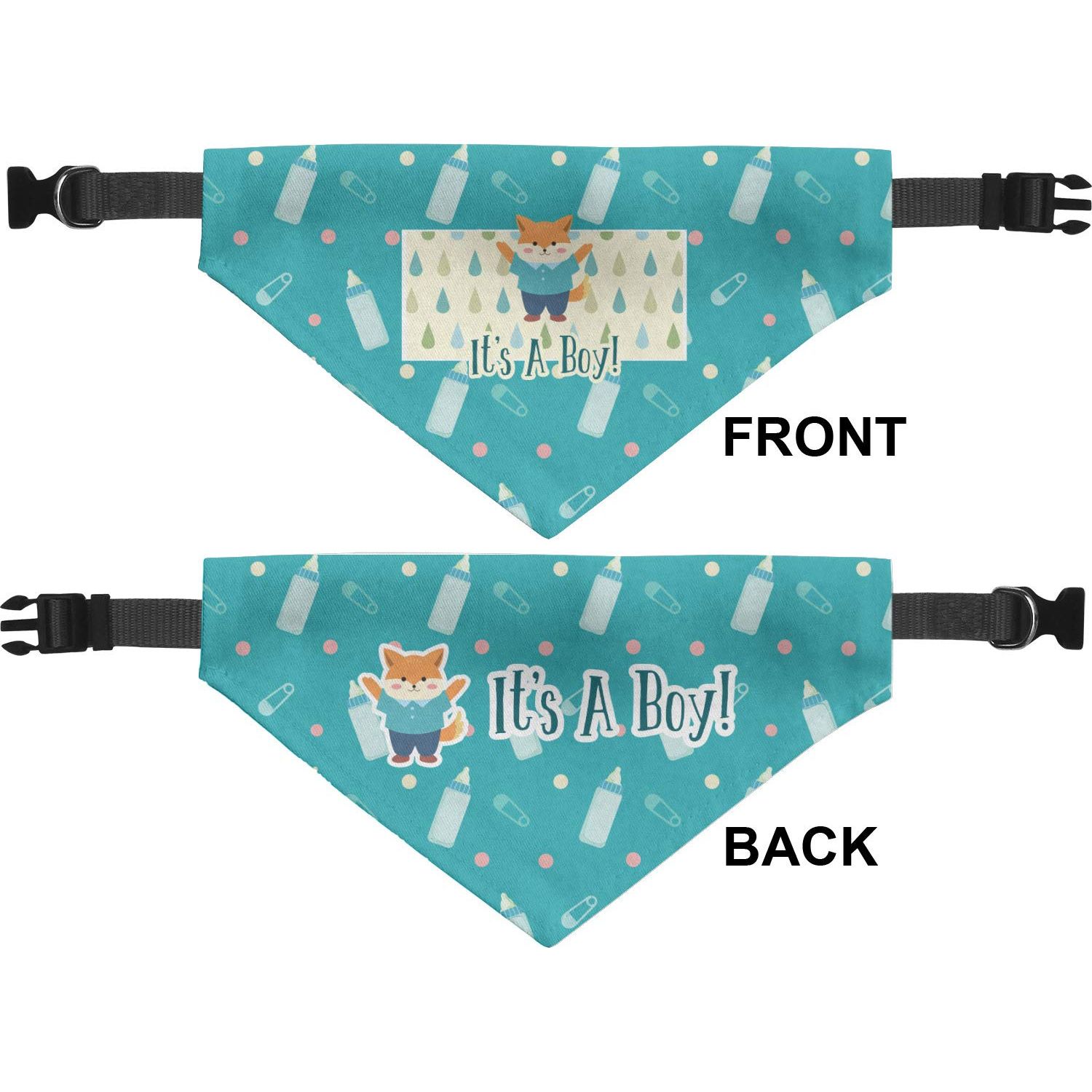 Personalized Baby Shower Dog Bandana - Medium