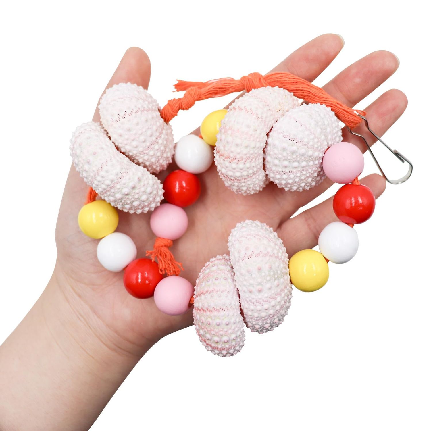 Jinkoozz Bird Chewing Toys, Parrot Beak Grinding Sea ​​Urchin Toy, Bird Cage Accessories, Cage Toys for Cockatiel Parakeet Parrot Budgies Rat Hamster Chinchilla Rabbit Bunny African Grey