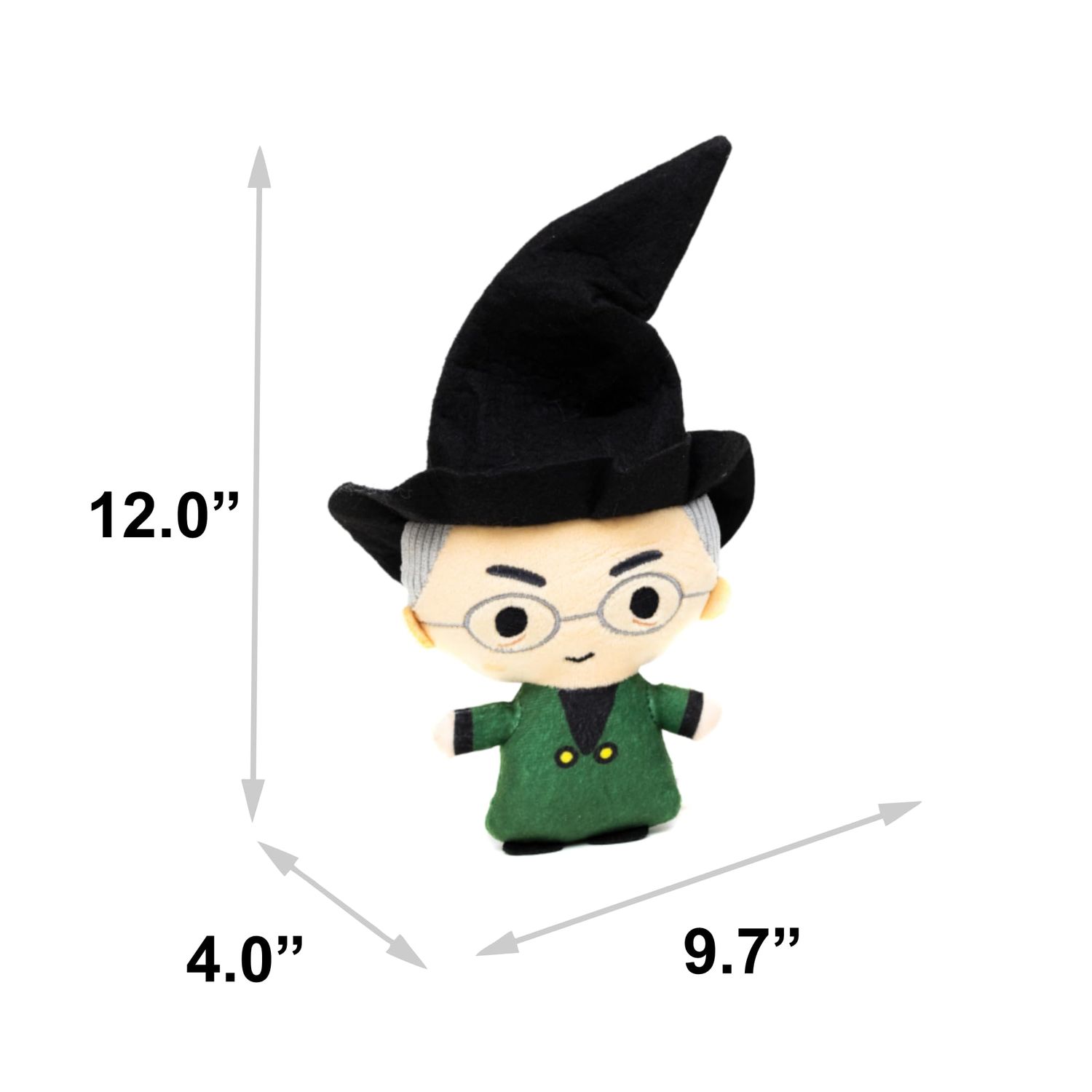 Buckle-Down The Wizarding World of Harry Potter Dog Toy, Harry Potter Professor Minerva Standing Charm Full Body Pose Pet Toy, Plush