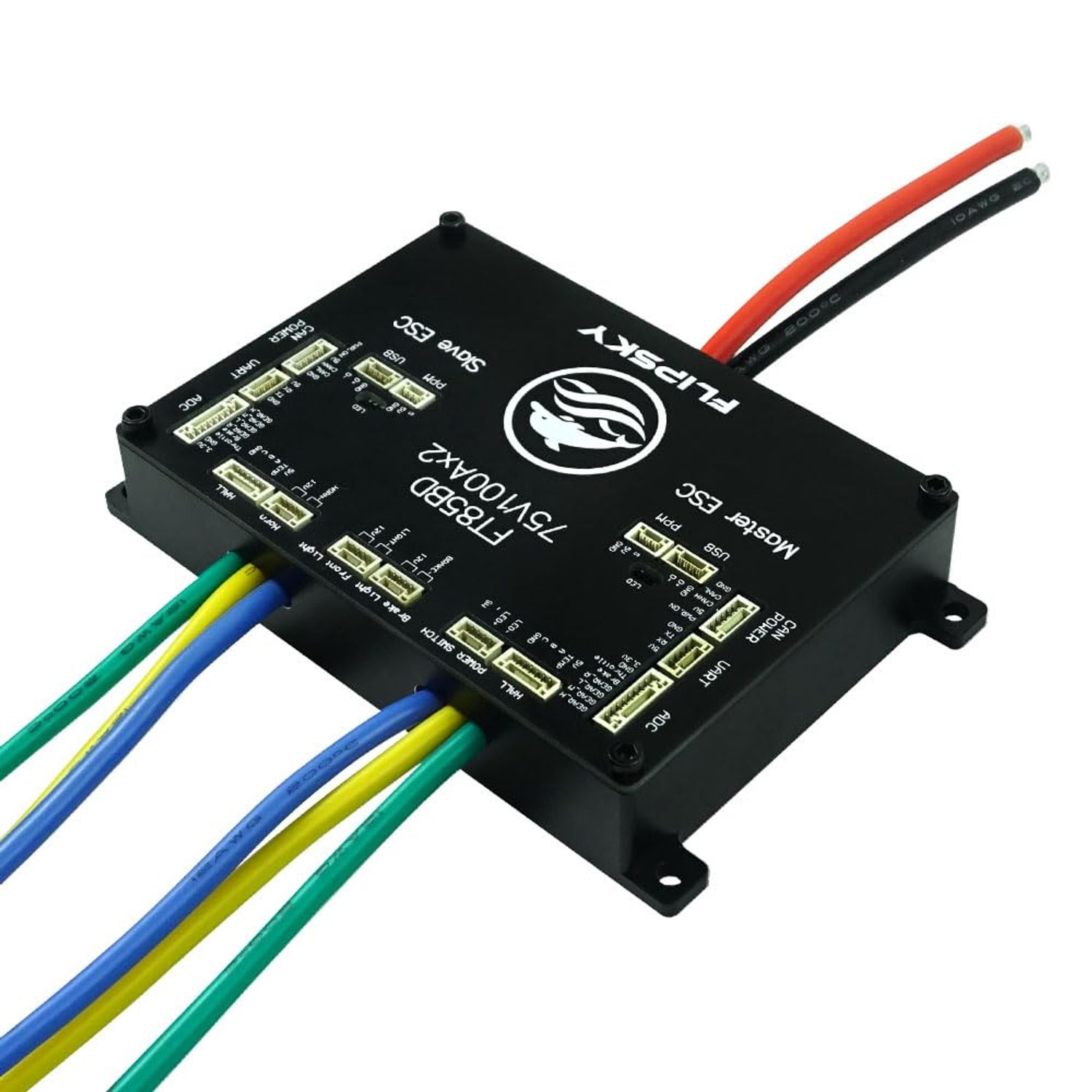 FLIPSKY FT85BD Dual ESC 84V 200A with Aluminum Case Non-VESC for Electric Skateboard/Scooter/Ebike Speed Controller/Electric Motorcycle/Robotics