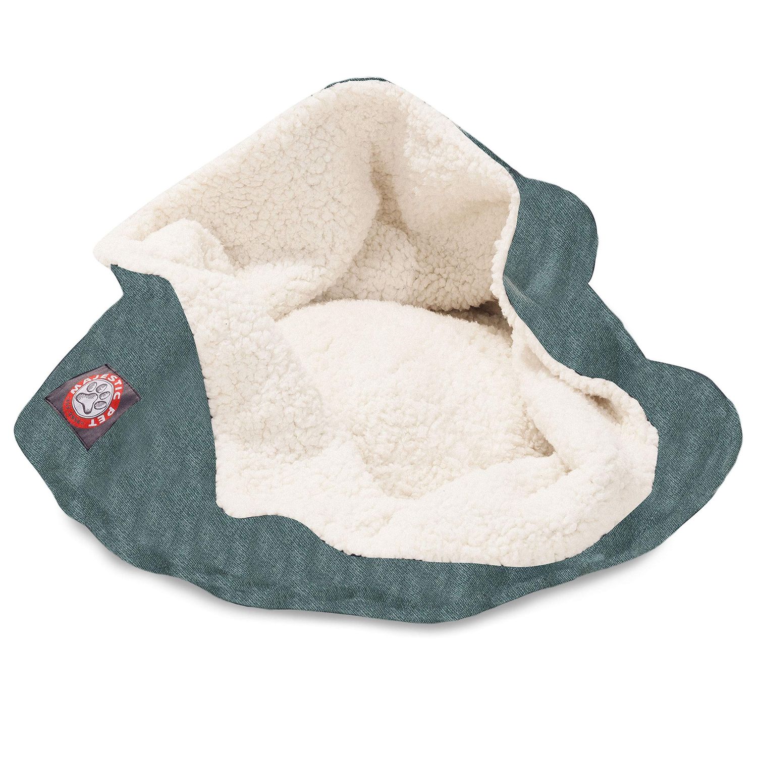 Majestic Pet 17 inch Villa Navy Burrow Cat Bed