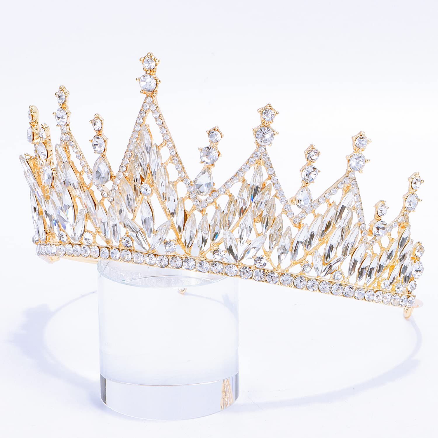 Didder Tiaras and Crowns for Women Gold Tiara Halloween Gothic Crown Prom Queen Crowns for Women Quinceanera Princess Crown Tiaras for Girls Pageant Birthday Party Crown Wedding Headpiece Tiaras for