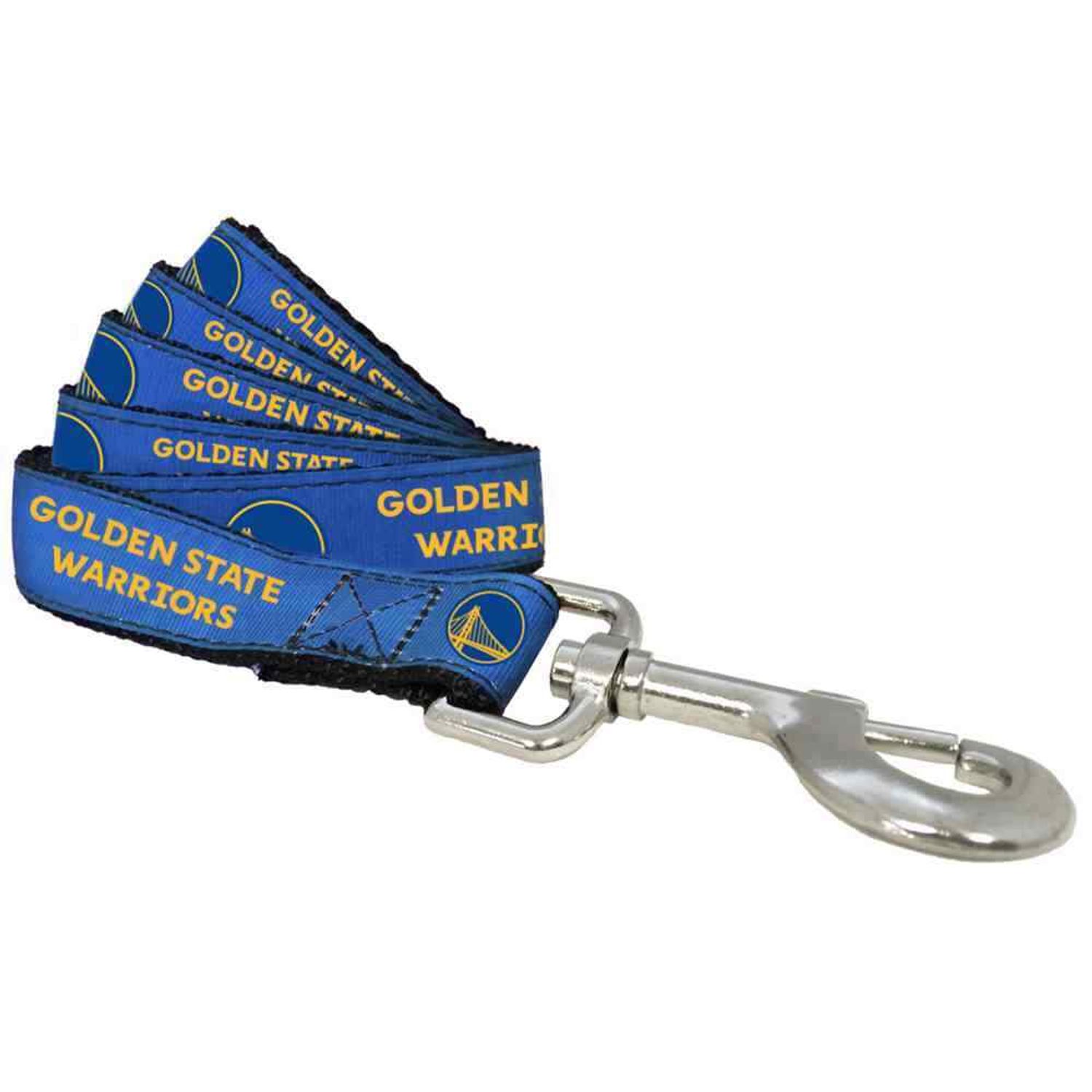 All Star Dogs NBA Golden State Warriors Metal Buckle Nylon 6 Foot Pet Leash