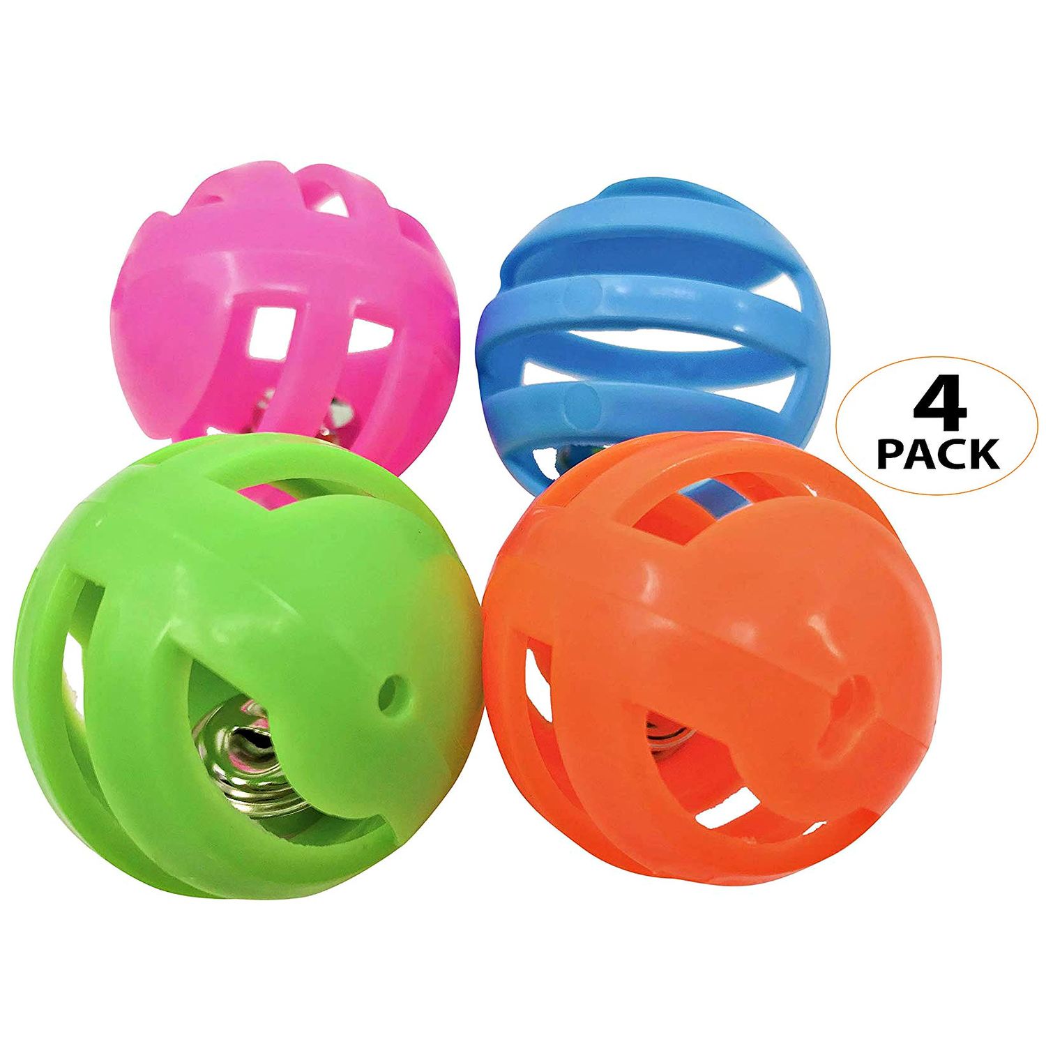 Bonka Bird Toys 1409 4 Foraging Bird Toy Balls Cockatiel Parakeet Toys cage Cages Parrot Budgie cat