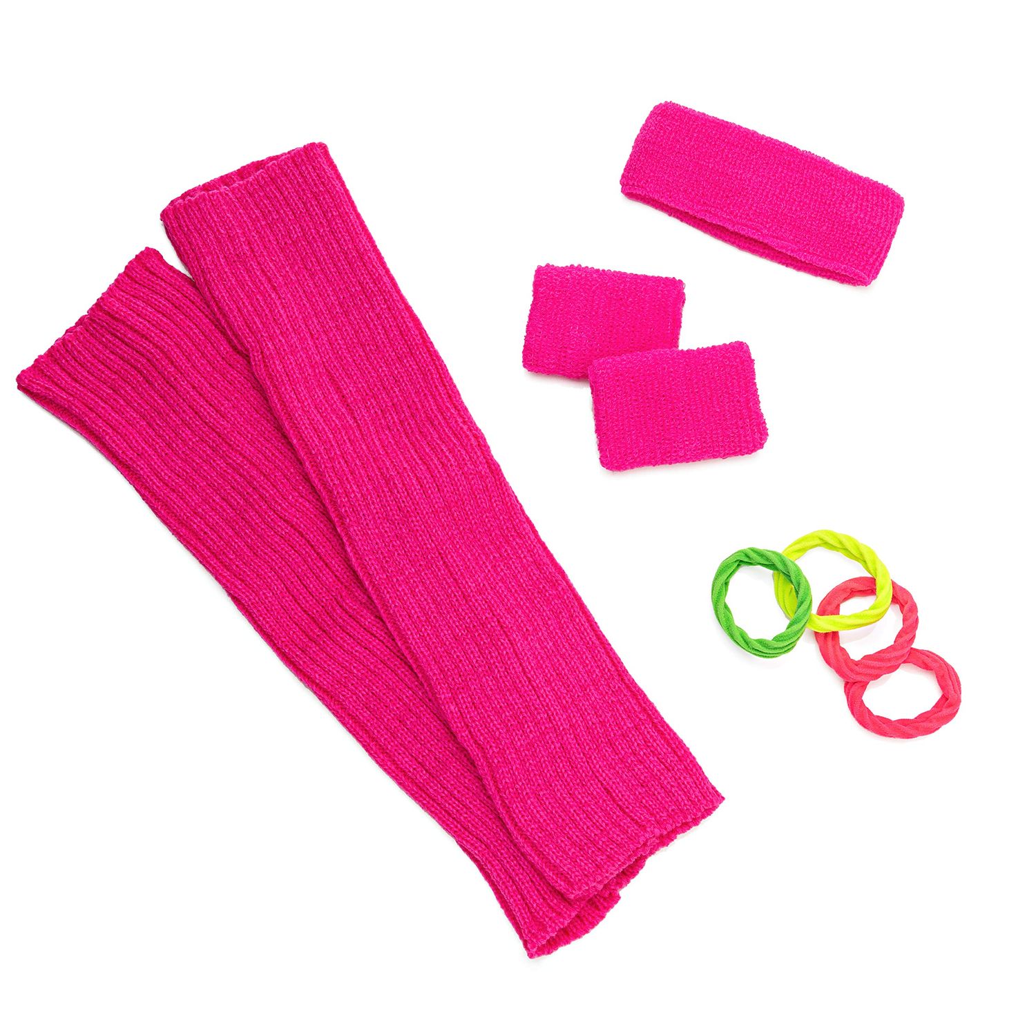Zilo Novelties 80s Workout Costumes for Women | 80s Accessories For Women | 80s Leg Warmers Set (Pink)