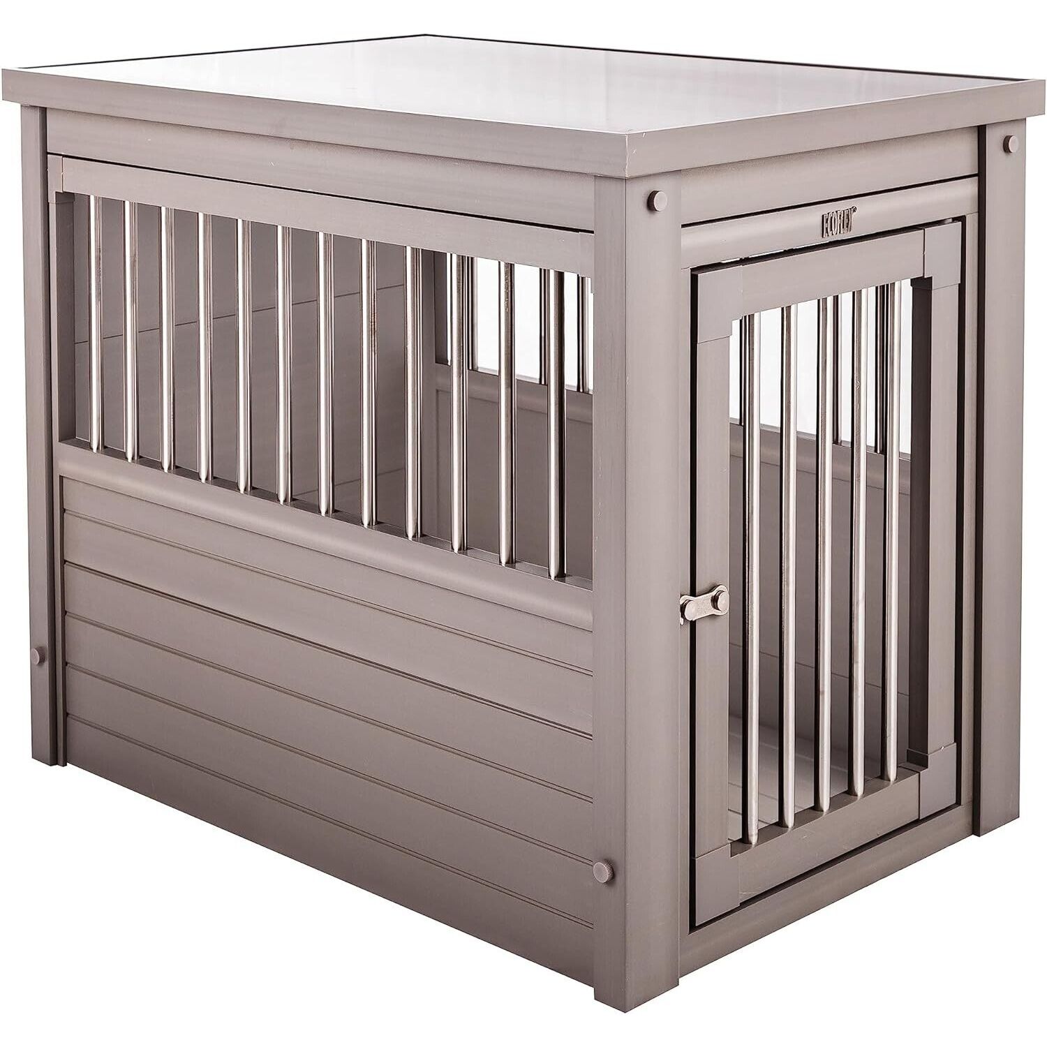 New Age Pet ecoFLEX Pet Crate/End Table, Small, Grey