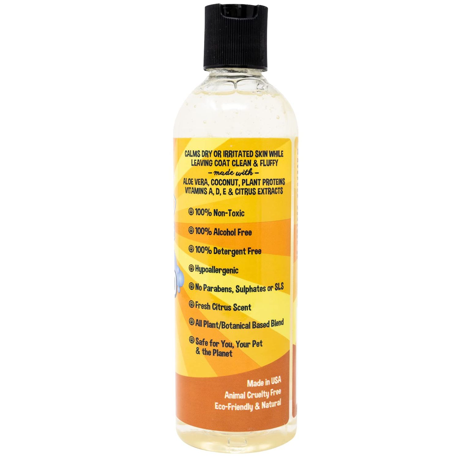 Bodhi Dog New Refreshing Orange Citrus Dog Shampoo | Deep Cleaning Formula with Coconut and Aloe Vera | Natural Soothing & Moisturizing Pet Dog Puppy and Cat Wash (17 Fl Oz)