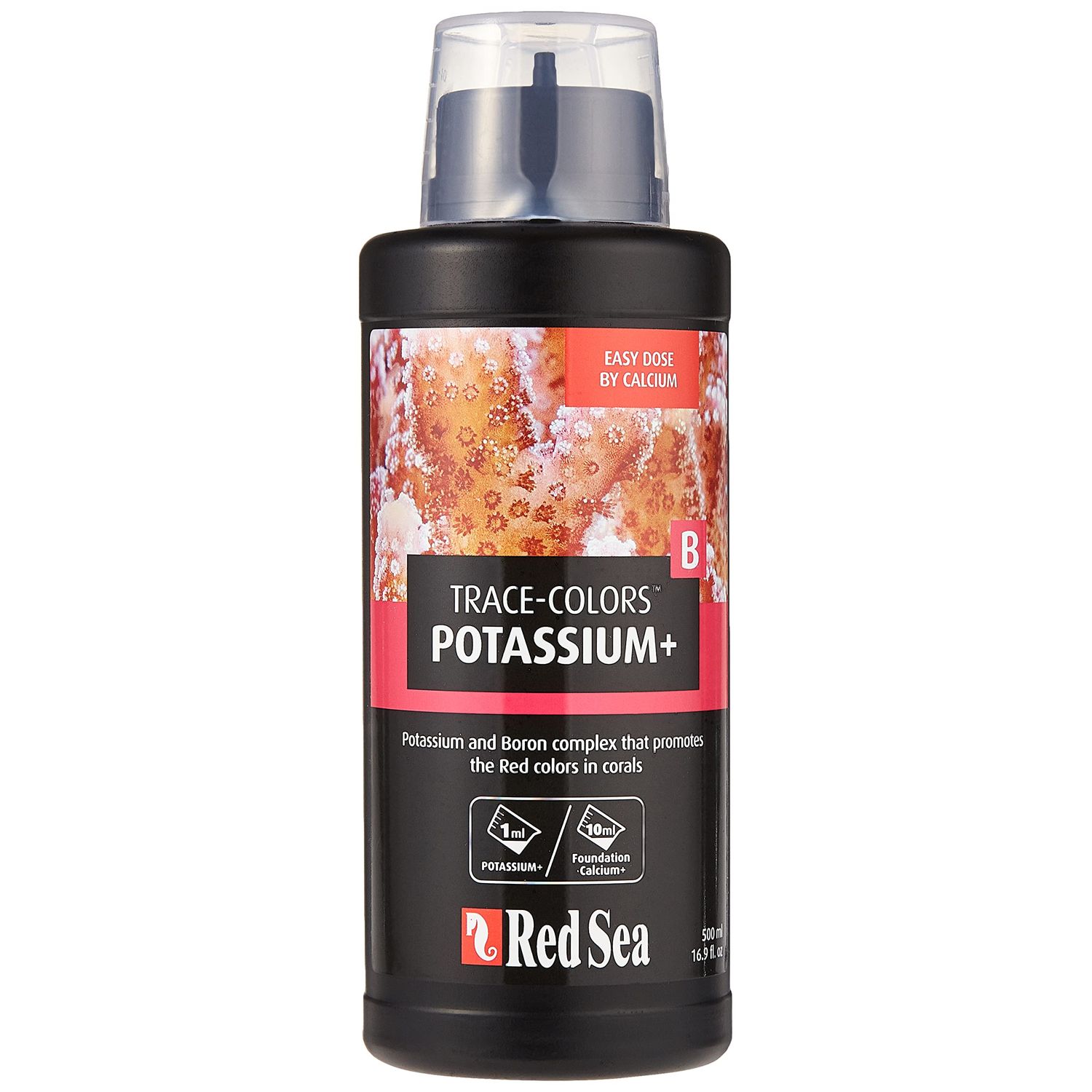 Red Sea Fish Pharm ARE22053 Reef Colors Potassium Supplement-B for Aquarium, 500ml
