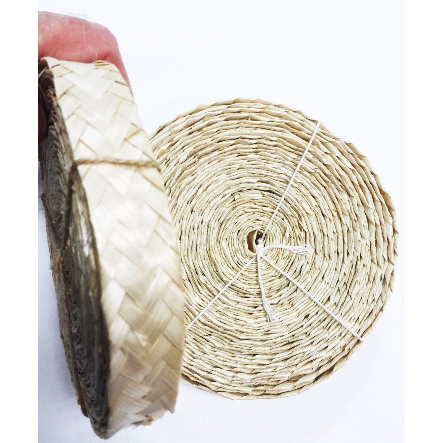 Bonka Bird Toys 1228 40ft Braided Palm Leaf Rope. (Natural.)