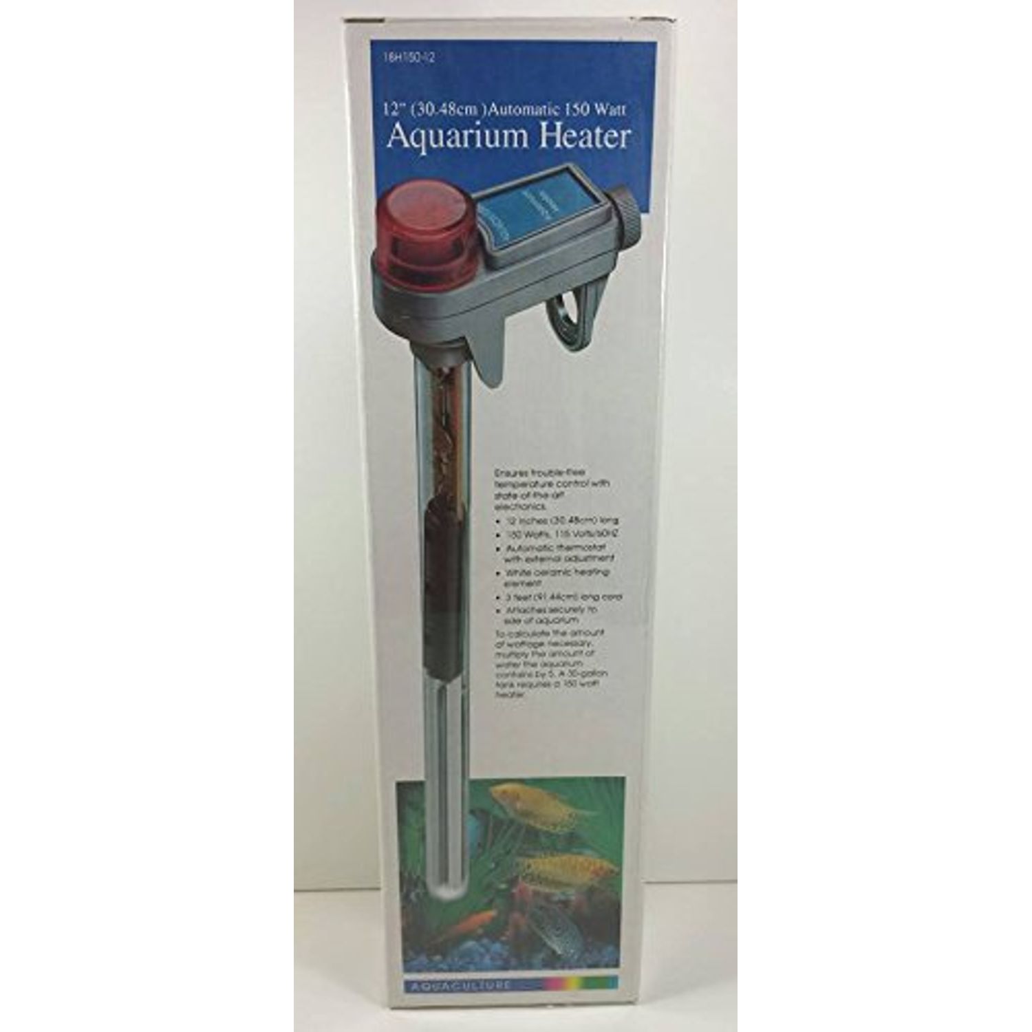 12" Automatic 150 Watt Aquarium Heater