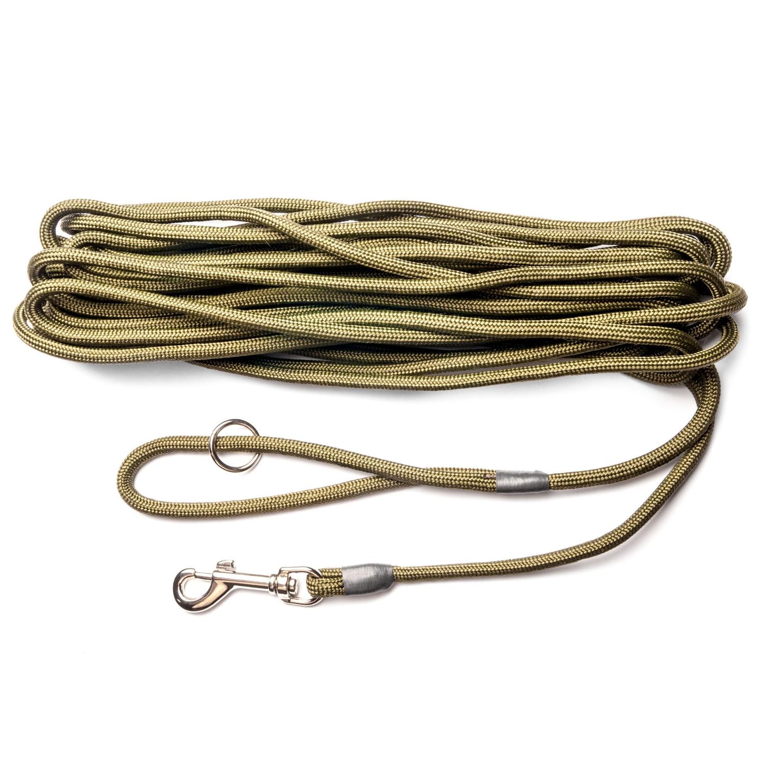 Dog & Field 2-in-1 Long Dog Leash for Dog Training - 32ft. Long Line Dog Leash, Soft Braided Nylon Rope with Trigger Clip. Extra Long Leash for Dogs, for Running, Camping, Yard & Hiking, 32ft