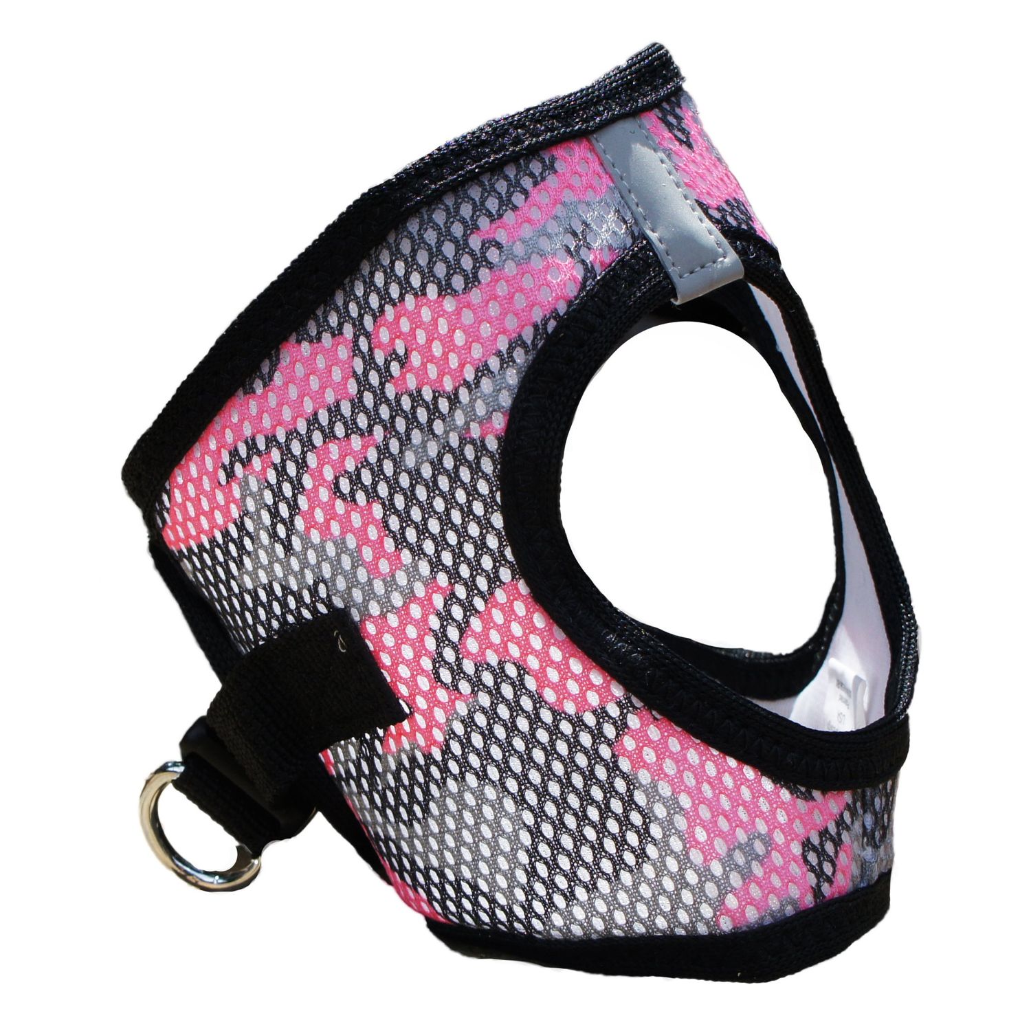 DOGGIE DESIGN American River Dog Harness Camouflage Collection - Pink Camo (Small)