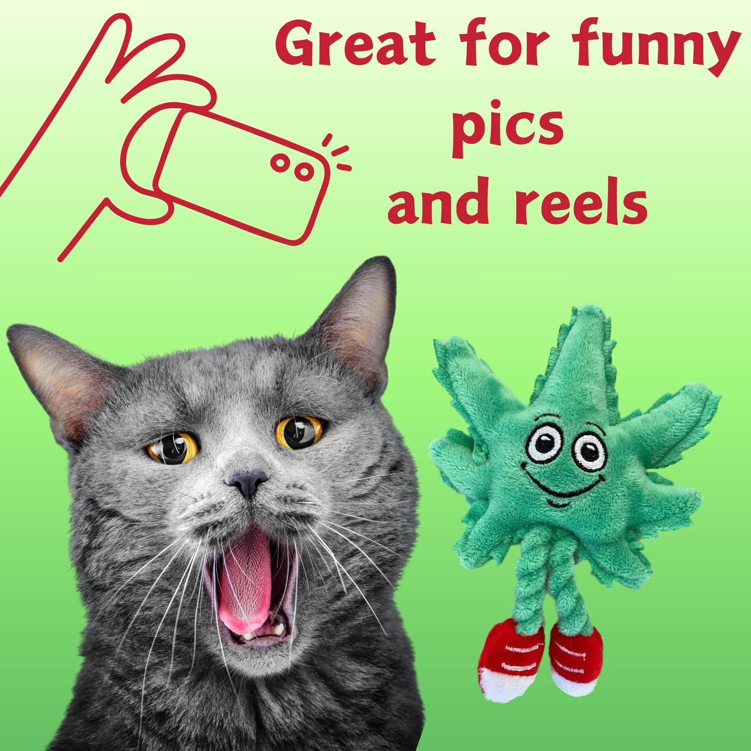 PAW:20 Lil' MJ | Funny Cat Toy | Cool Plush Catnip Toy | Fun Novelty Gift | Play and Funny Photos | Shelf Sitter