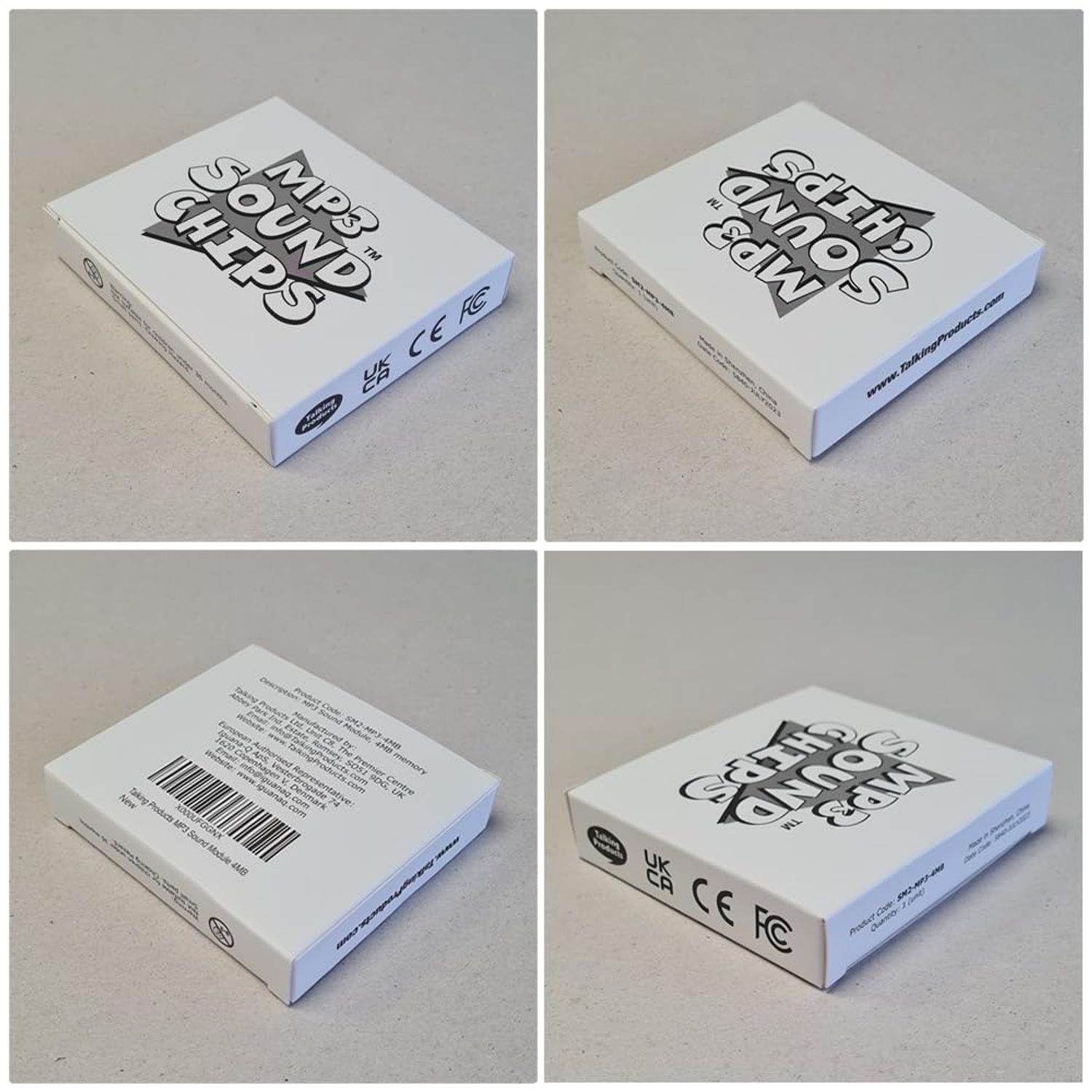 Talking Products, MP3 Sound Chip Module, 4MB Memory, with AAA Battery Box. Create Your own Personalised Gifts, Models or Cosplay Accessories (Push Button)